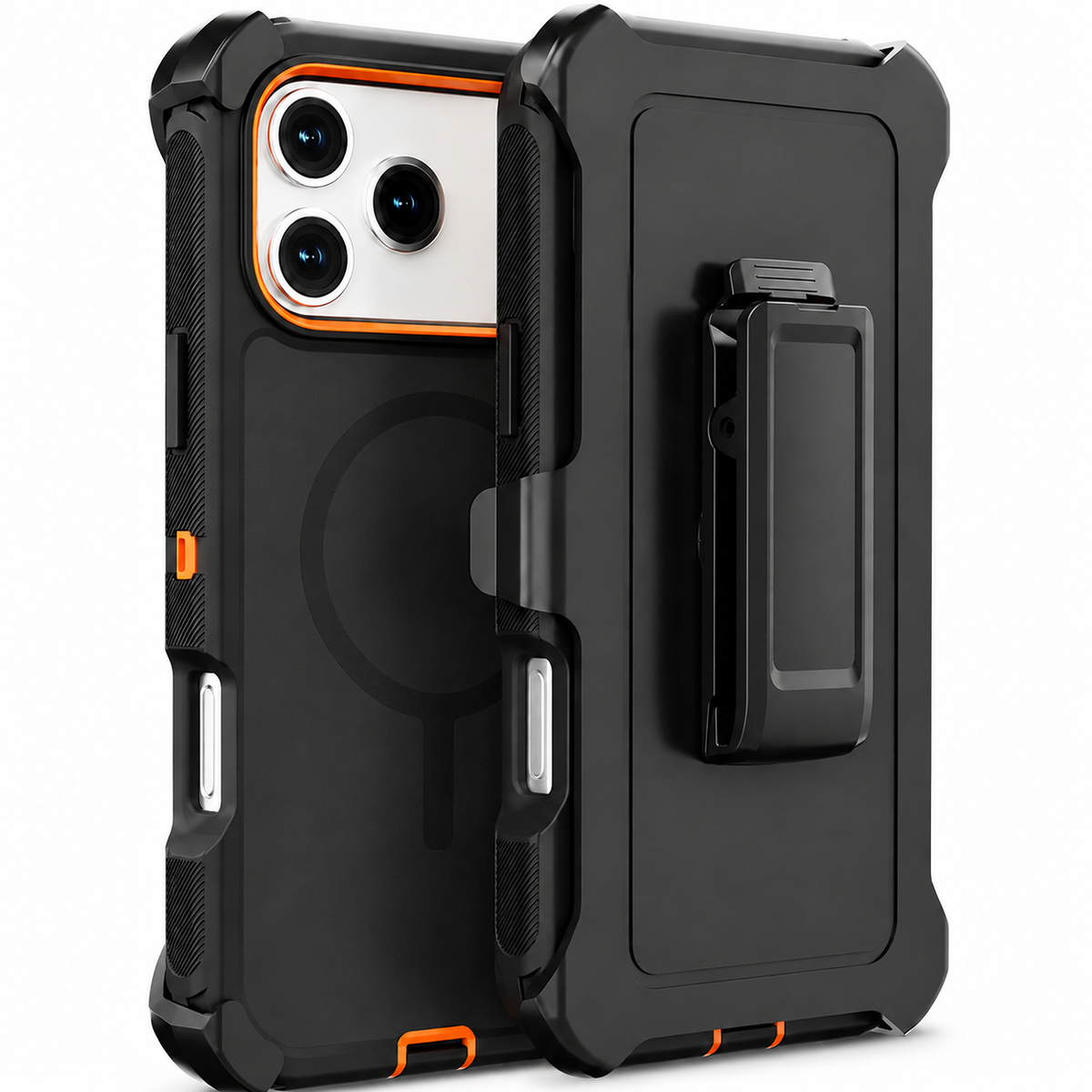 Premium iPhone Case Rugged Defender Protective Cover Shockproof Armor Dual Layer Belt Clip Full Port Protection Heavy Duty Durable Slim Grip Design