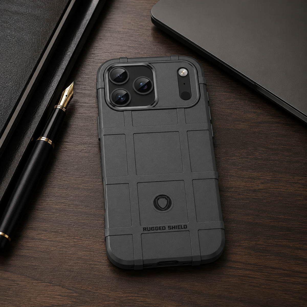 Premium iPhone Case Rugged Shield Military Grade Shockproof Drop Protection Reinforced Bumper Heavy Duty Anti Scratch Non Slip Tough Protective Cover Case