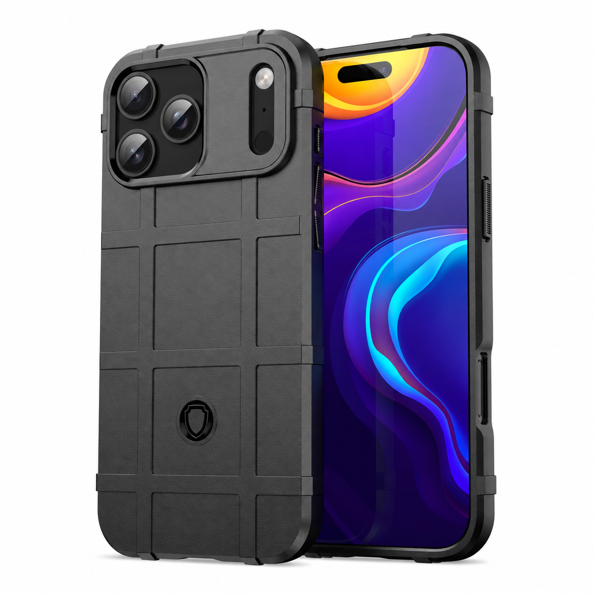 Premium iPhone Case Rugged Shield Military Grade Shockproof Drop Protection Reinforced Bumper Heavy Duty Anti Scratch Non Slip Tough Protective Cover Case