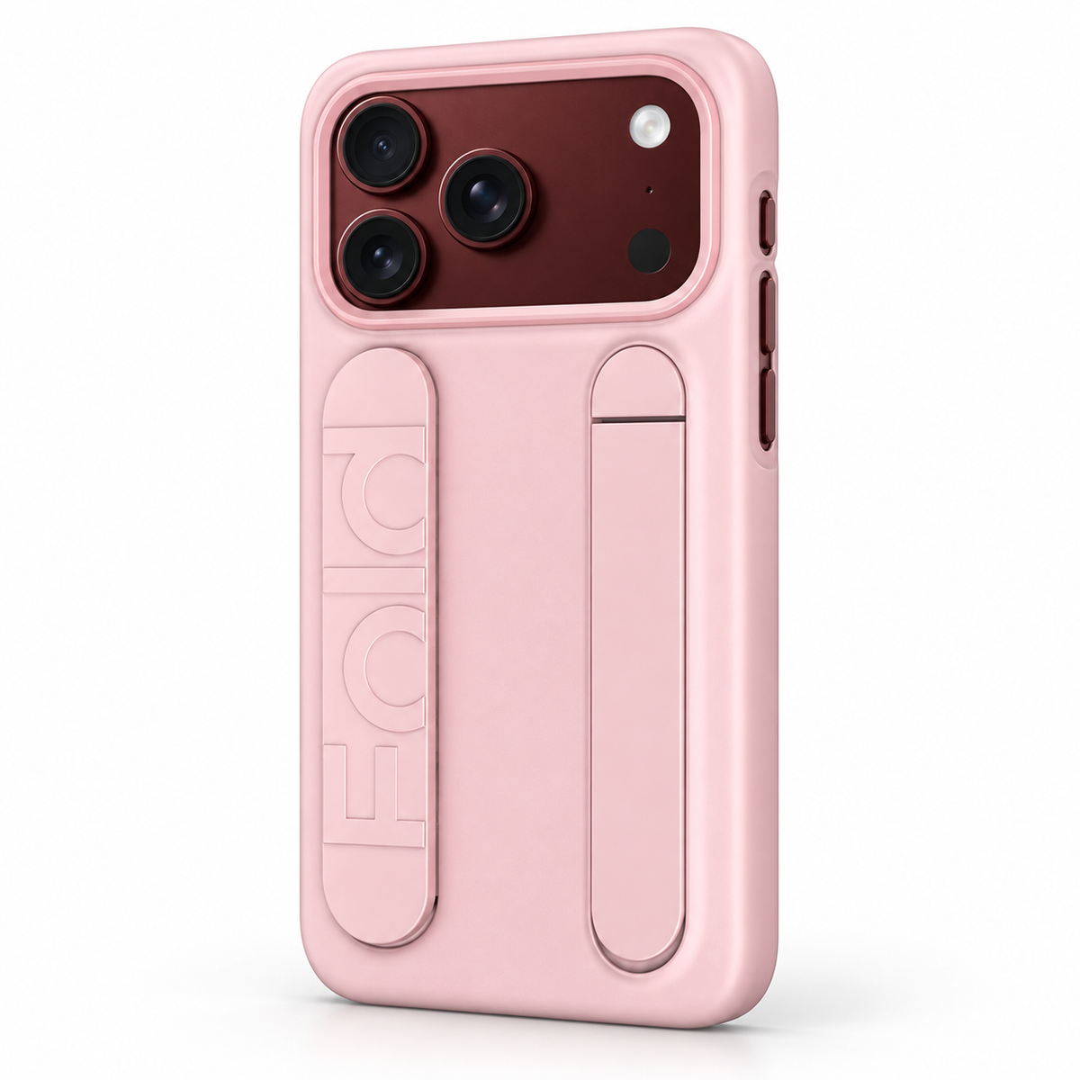 Premium iPhone Case Silicone Palm Strap Hinge Protection HD Screen Protector Shockproof PC TPU Slim Lightweight Foldable Protective Flip Cover Case