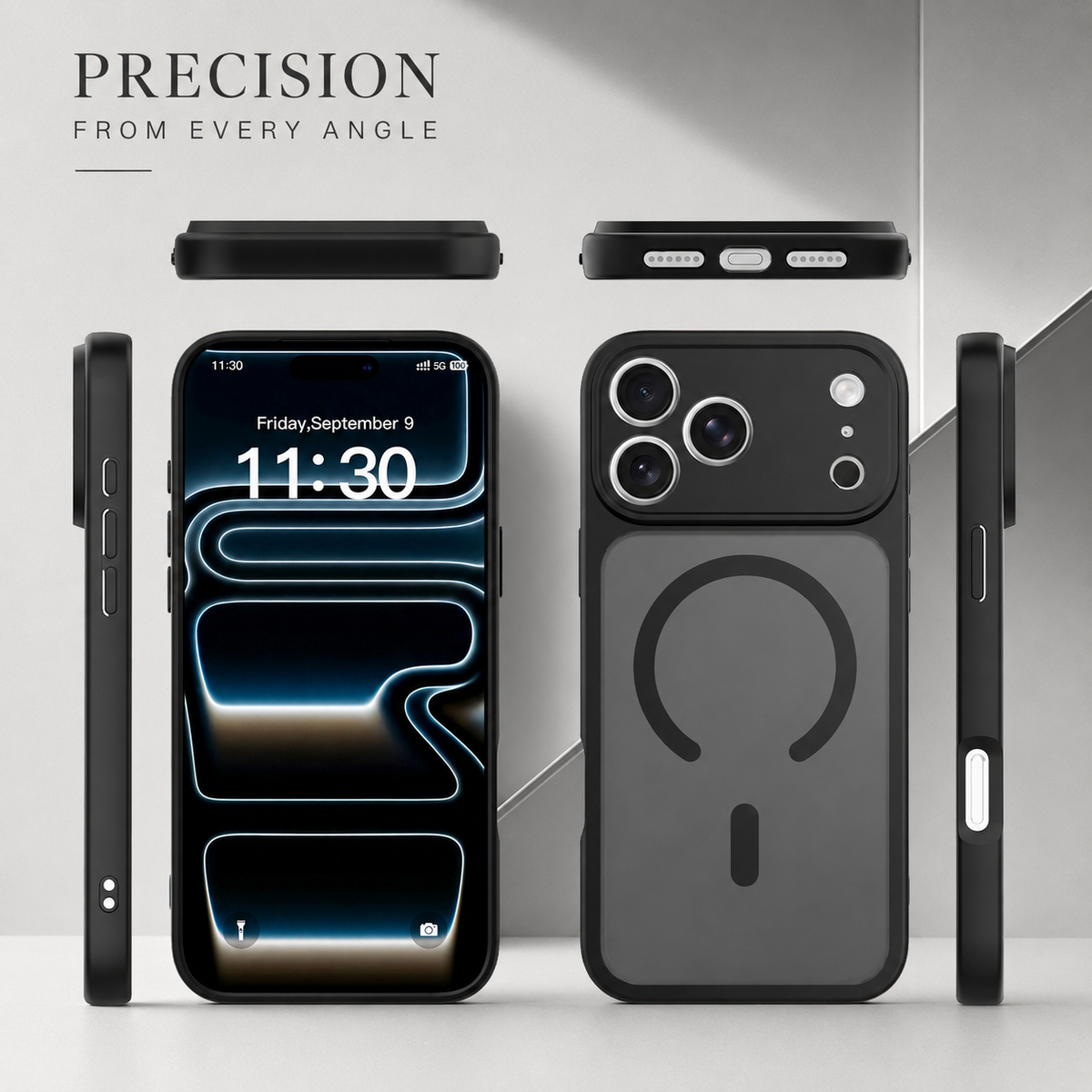 Premium iPhone Case Silicone Shockproof Protective Cover Wireless Charging Anti Scratch Anti Fingerprint Non Slip Dustproof Slim Soft Bumper Lightweight Case