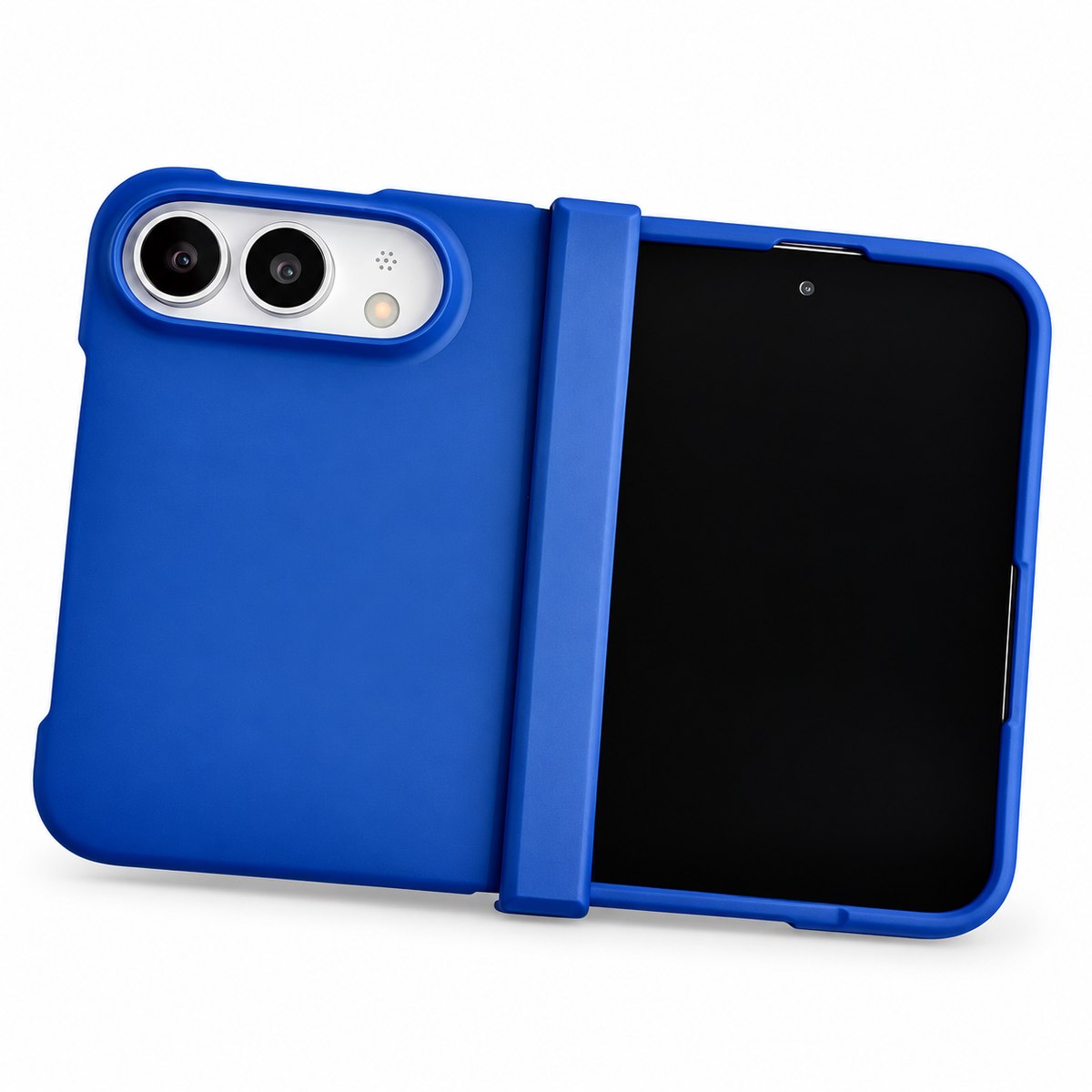 Premium iPhone Case Skin Feel Hinge Protection Shockproof Tough Anti Scratch Non Slip Dustproof Solid Color Foldable Protective Bumper Cover Case Design