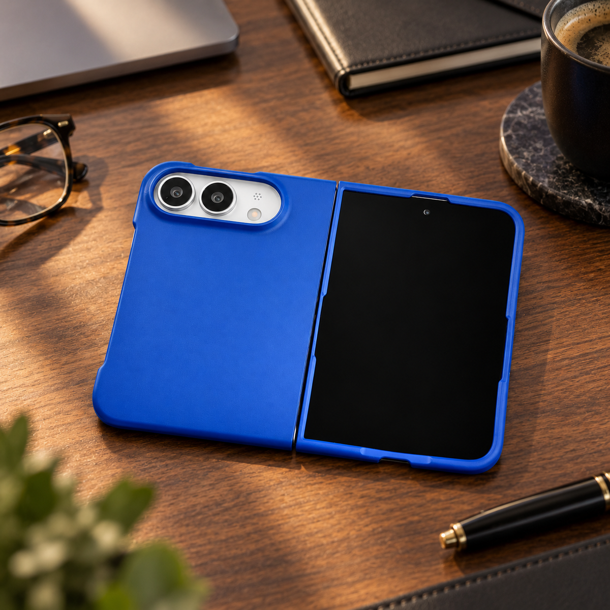 Premium iPhone Case Skin Feel Hinge Protection Shockproof Tough Anti Scratch Non Slip Dustproof Solid Color Foldable Protective Bumper Cover Case Design