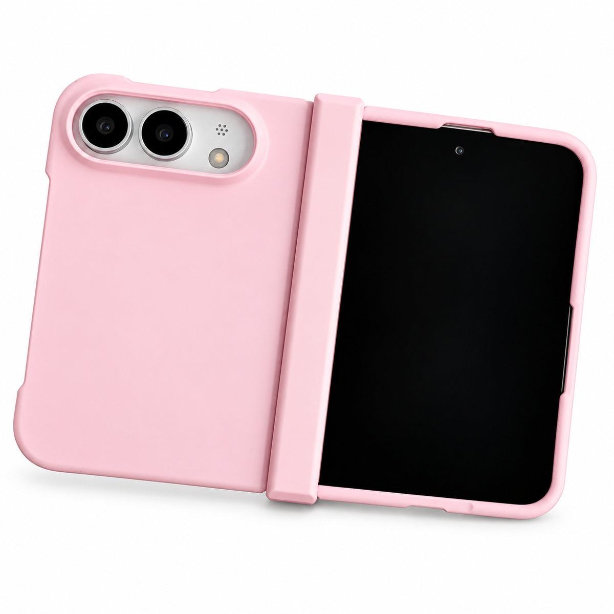 Premium iPhone Case Skin Feel Hinge Protection Shockproof Tough Anti Scratch Non Slip Dustproof Solid Color Foldable Protective Bumper Cover Case Design