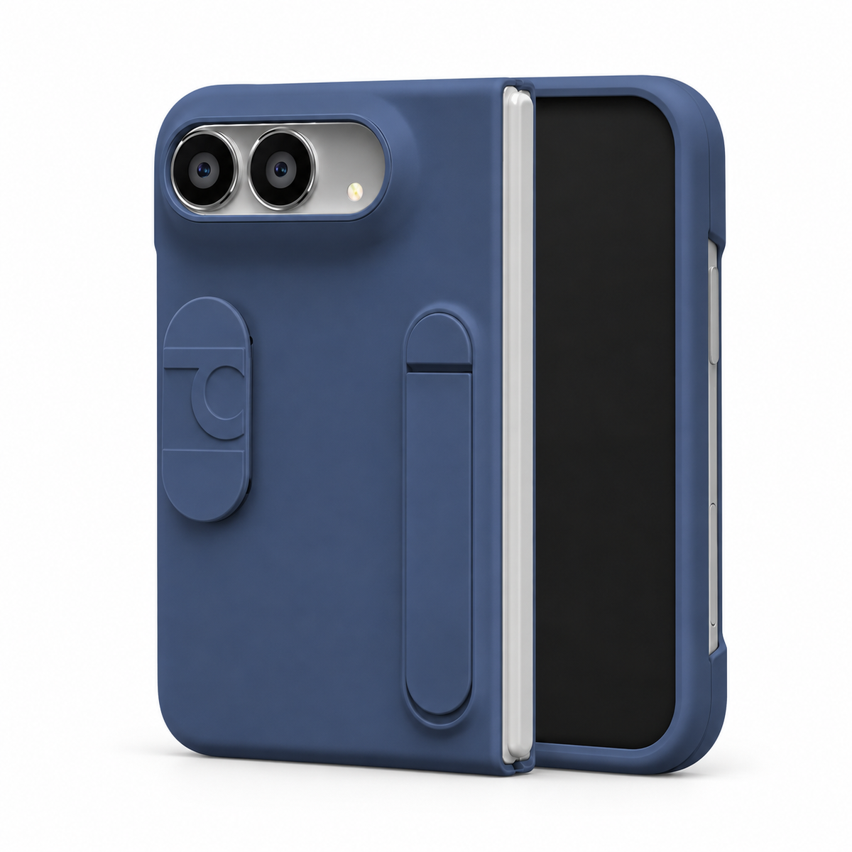 Premium iPhone Case Skin Feel Silicone Wrist Strap Kickstand Full Camera Protection Shockproof PC TPU Slim Soft Touch Protective Cover Case Design
