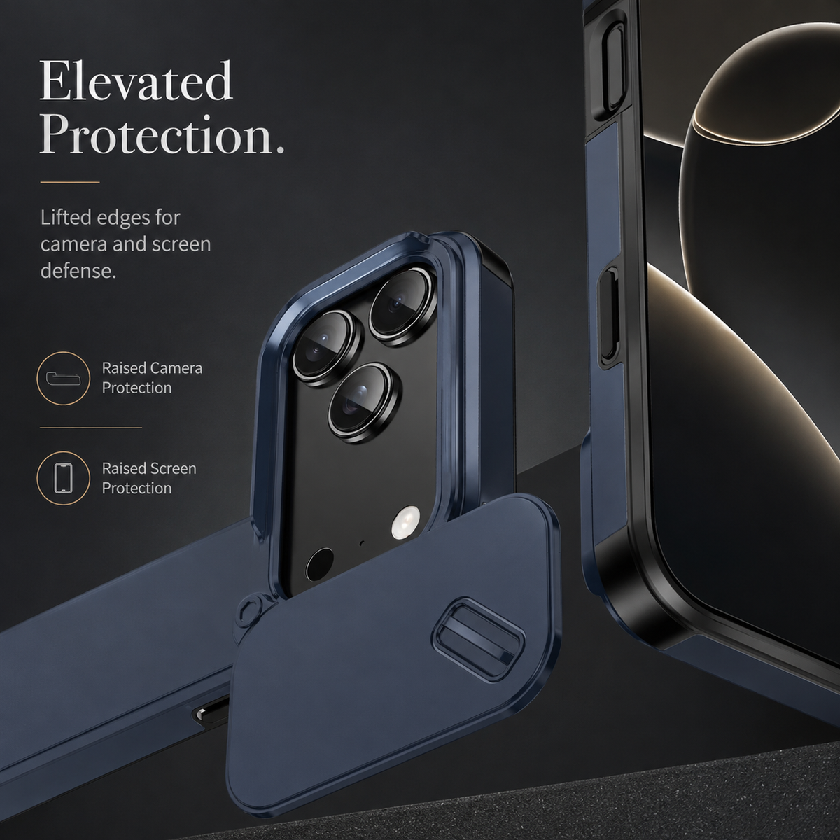 Premium iPhone Case Sliding Camera Lens Protection Shockproof Protective Cover PC TPU Anti Collision Reinforced Corners Anti Scratch Slim Full Coverage