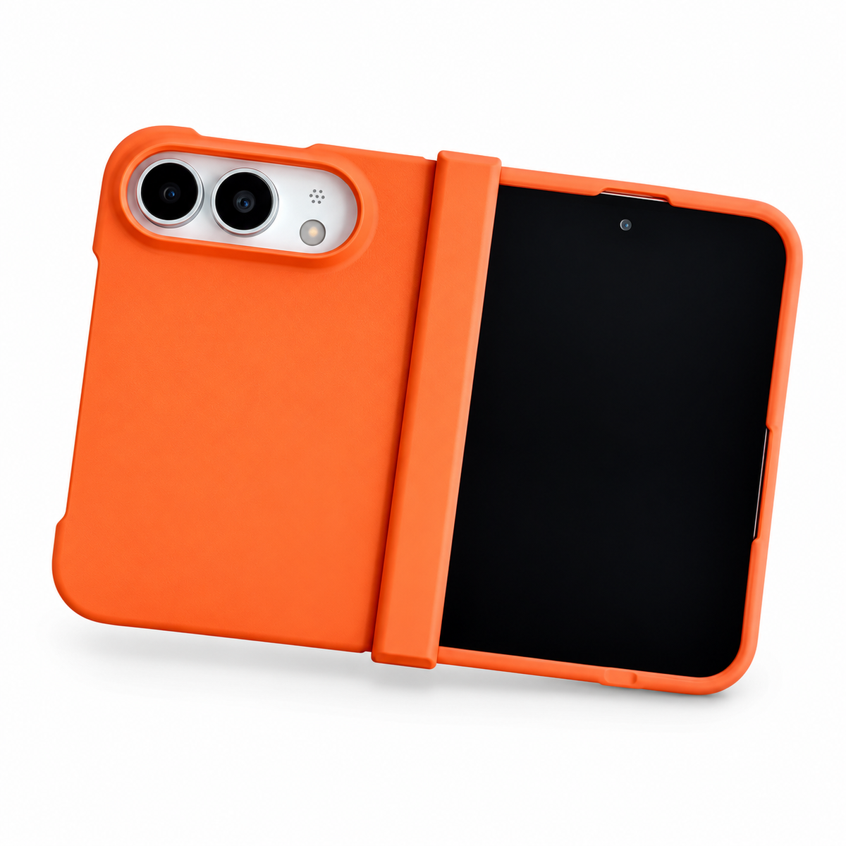 Premium iPhone Case Slim Matte Skin Feel Hinge Protection Hard PC Dual Layer Anti Scratch Non Slip Lightweight Foldable Protective Cover Case Design