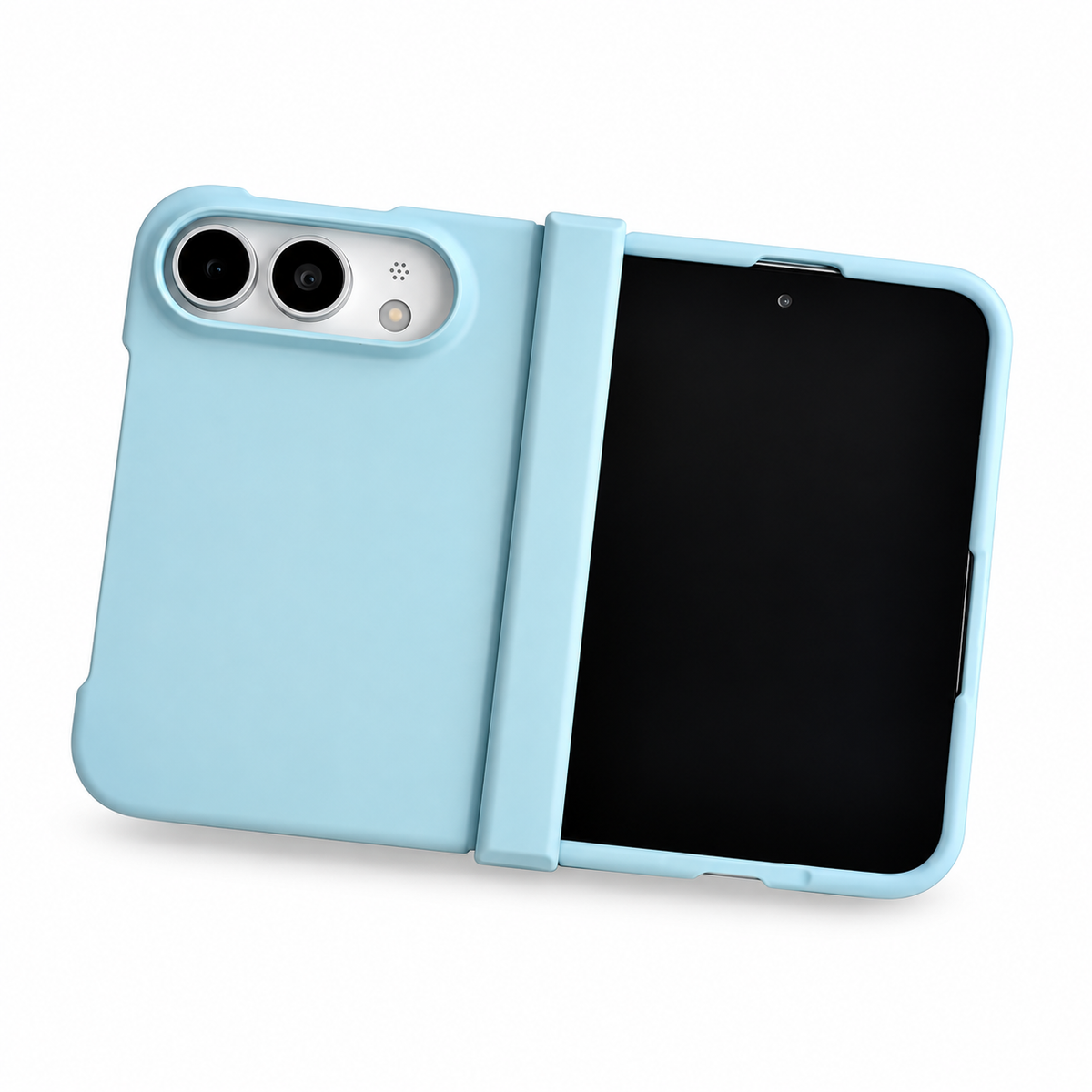 Premium iPhone Case Slim Matte Skin Feel Hinge Protection Hard PC Dual Layer Anti Scratch Non Slip Lightweight Foldable Protective Cover Case Design