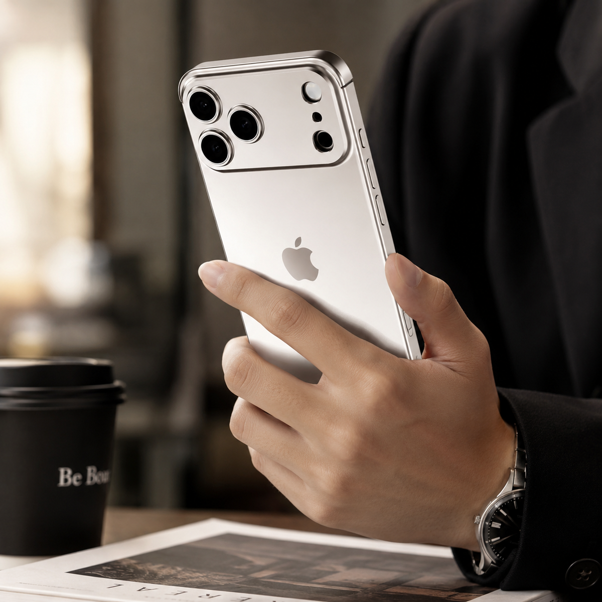 Premium iPhone Case Slim Metal Frameless Aluminum Bumper Corner Pads Ultra Thin Backless Edge Protection Minimalist Lightweight Protective Frame Cover