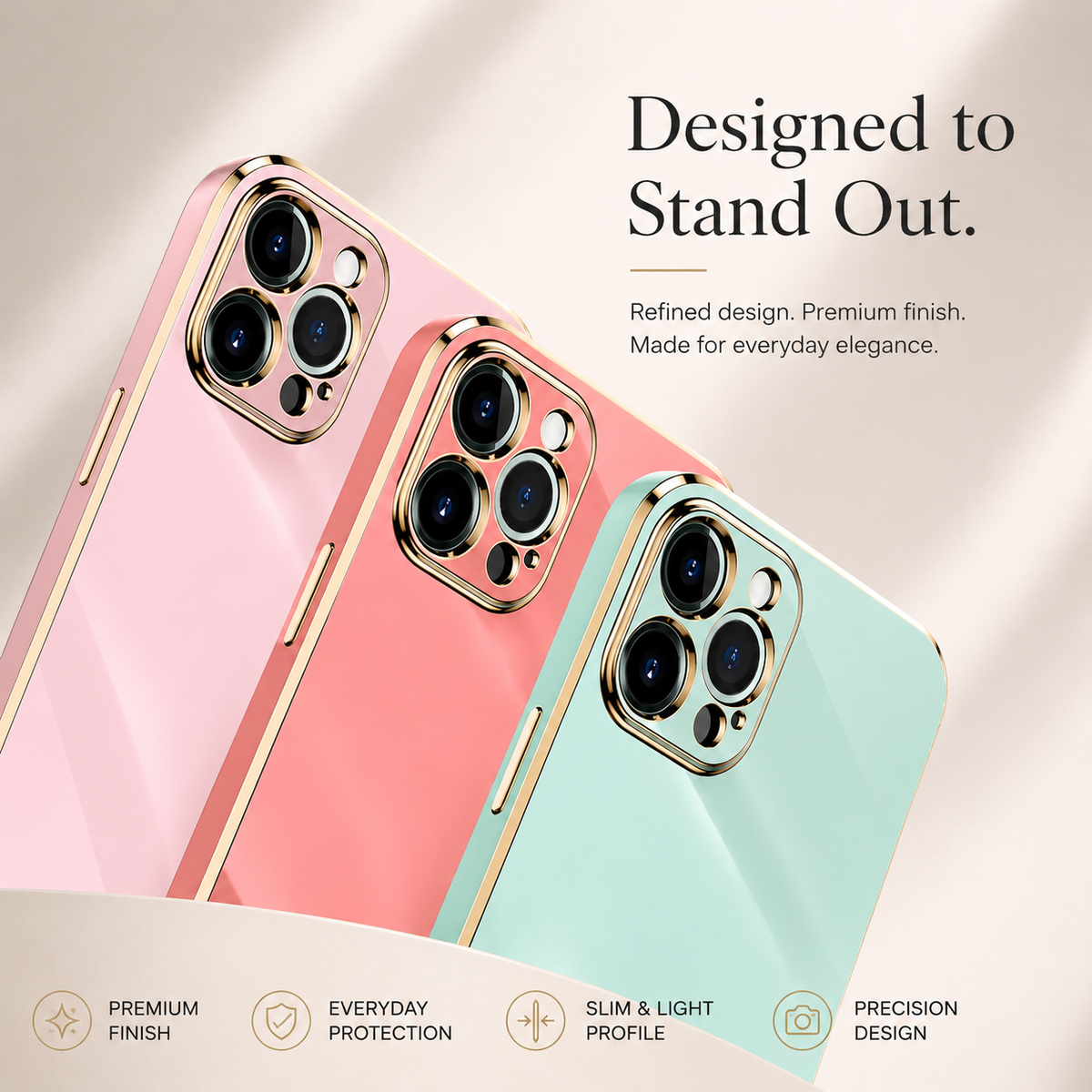 Premium iPhone Case Soft Silicone Plated Shockproof Protective Cover Slim Anti Scratch Solid Color Lightweight Non Slip Camera Protection Flexible Grip
