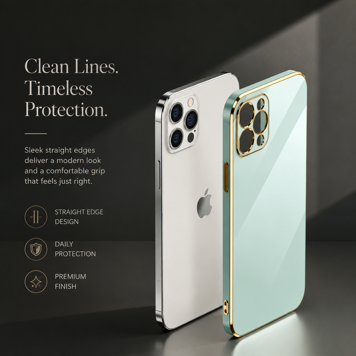 Premium iPhone Case Soft Silicone Plated Shockproof Protective Cover Slim Anti Scratch Solid Color Lightweight Non Slip Camera Protection Flexible Grip