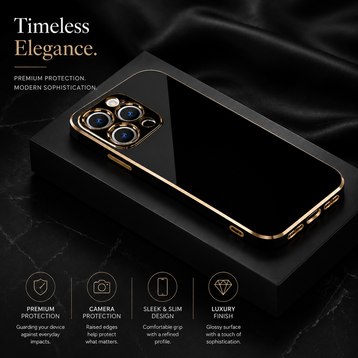 Premium iPhone Case Soft Silicone Plated Shockproof Protective Cover Slim Anti Scratch Solid Color Lightweight Non Slip Camera Protection Flexible Grip