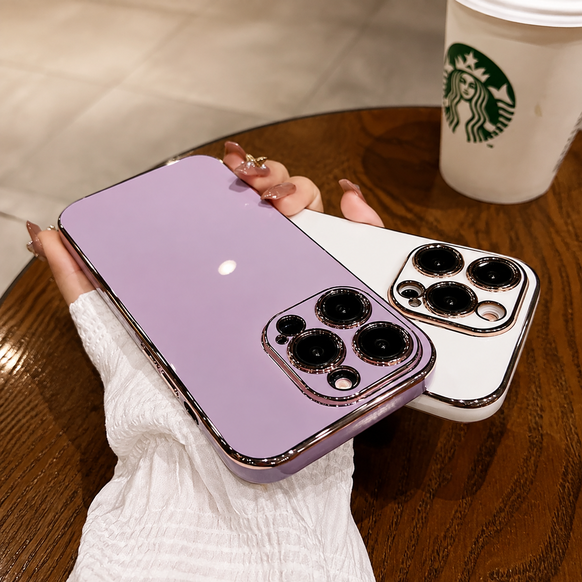 Premium iPhone Case Soft Silicone Plated Shockproof Protective Cover Slim Anti Scratch Solid Color Lightweight Non Slip Camera Protection Flexible Grip