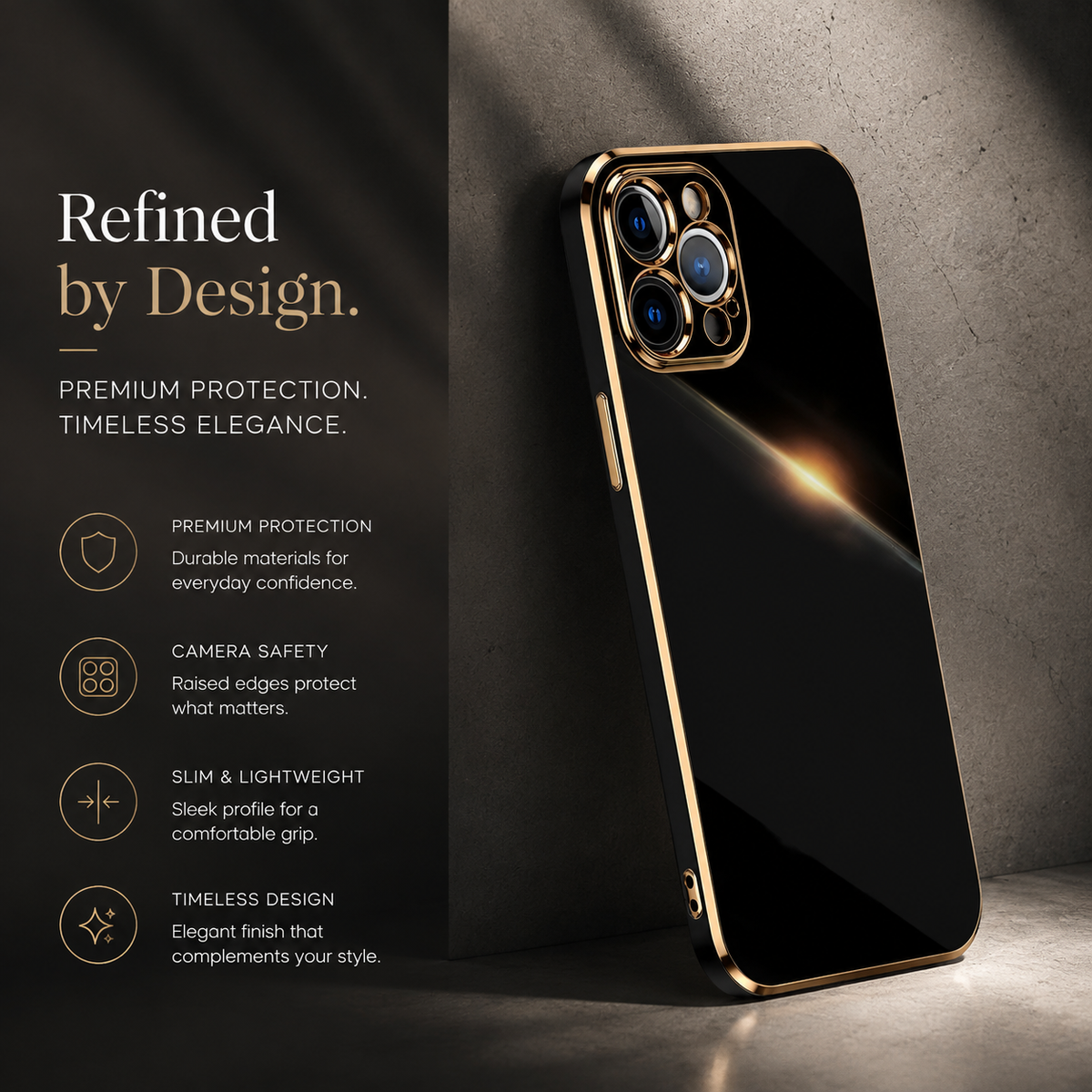 Premium iPhone Case Soft Silicone Plated Shockproof Protective Cover Slim Anti Scratch Solid Color Lightweight Non Slip Camera Protection Flexible Grip