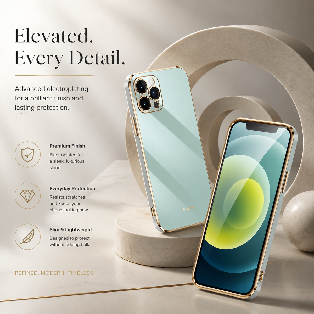 Premium iPhone Case Soft Silicone Plated Shockproof Protective Cover Slim Anti Scratch Solid Color Lightweight Non Slip Camera Protection Flexible Grip