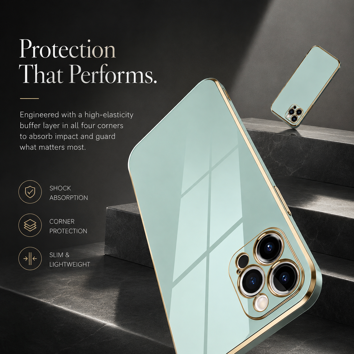 Premium iPhone Case Soft Silicone Slim Protective Cover Plated Edge Shockproof Anti Fingerprint Anti Scratch Solid Color Lightweight Non Slip Matte