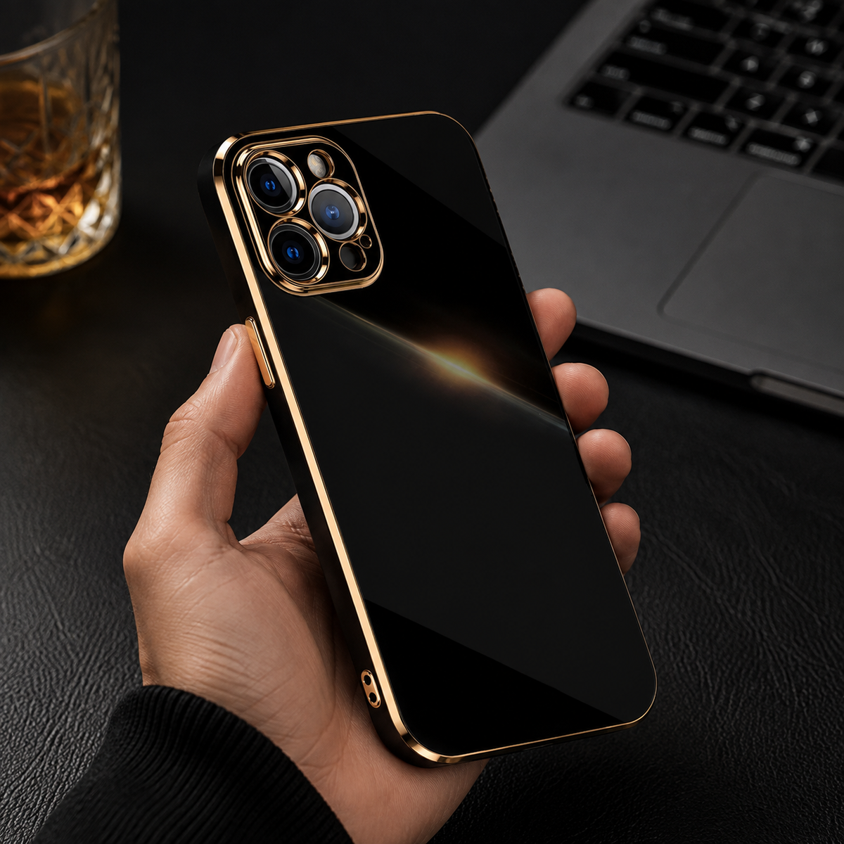 Premium iPhone Case Soft Silicone Slim Protective Cover Plated Edge Shockproof Anti Fingerprint Anti Scratch Solid Color Lightweight Non Slip Matte