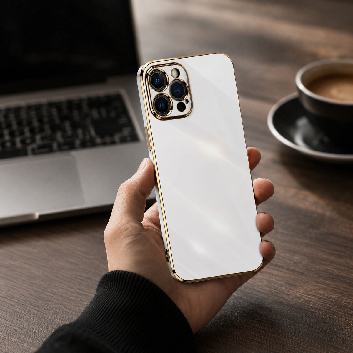 Premium iPhone Case Soft Silicone Slim Protective Cover Plated Edge Shockproof Anti Fingerprint Anti Scratch Solid Color Lightweight Non Slip Matte