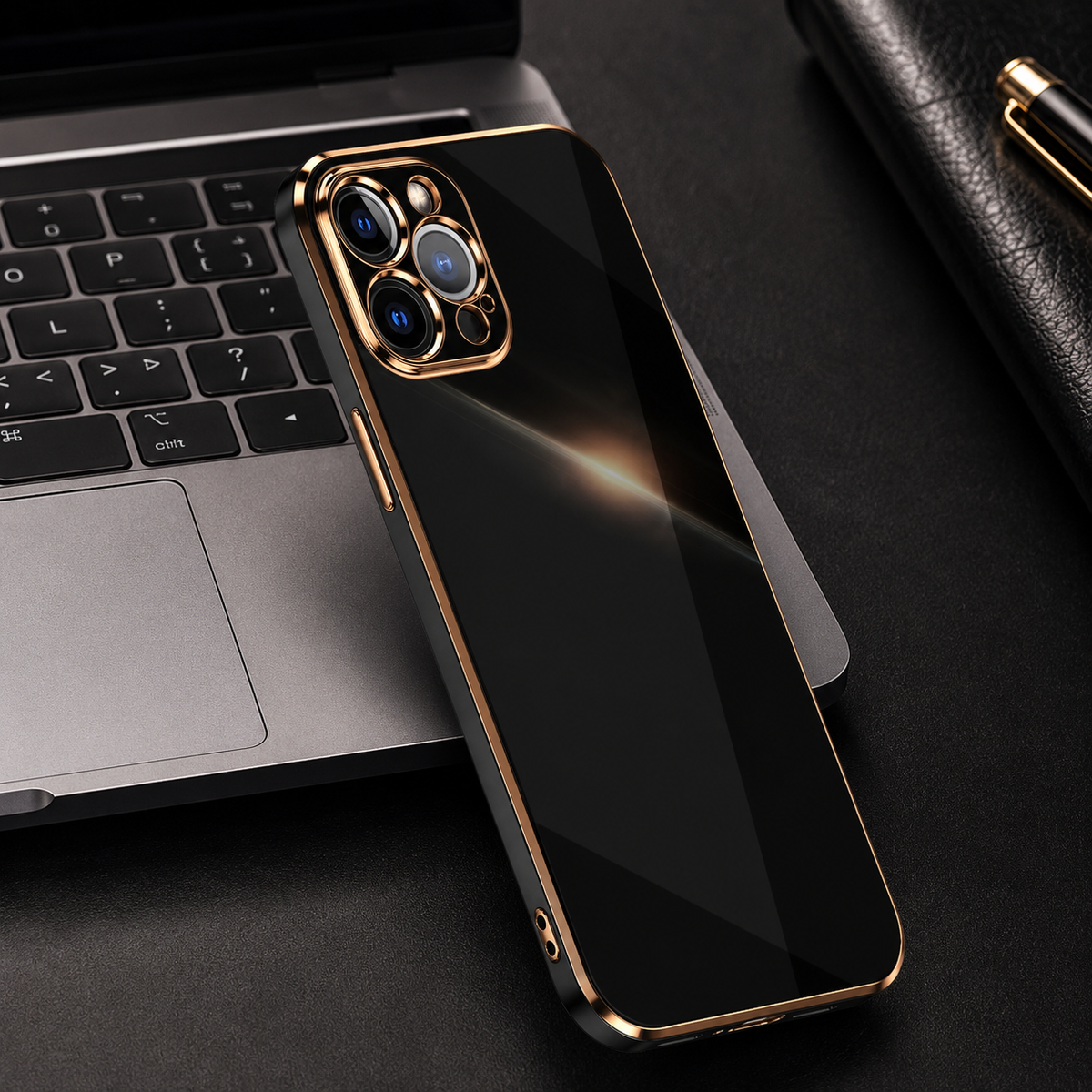 Premium iPhone Case Soft Silicone Slim Protective Cover Plated Edge Shockproof Anti Fingerprint Anti Scratch Solid Color Lightweight Non Slip Matte