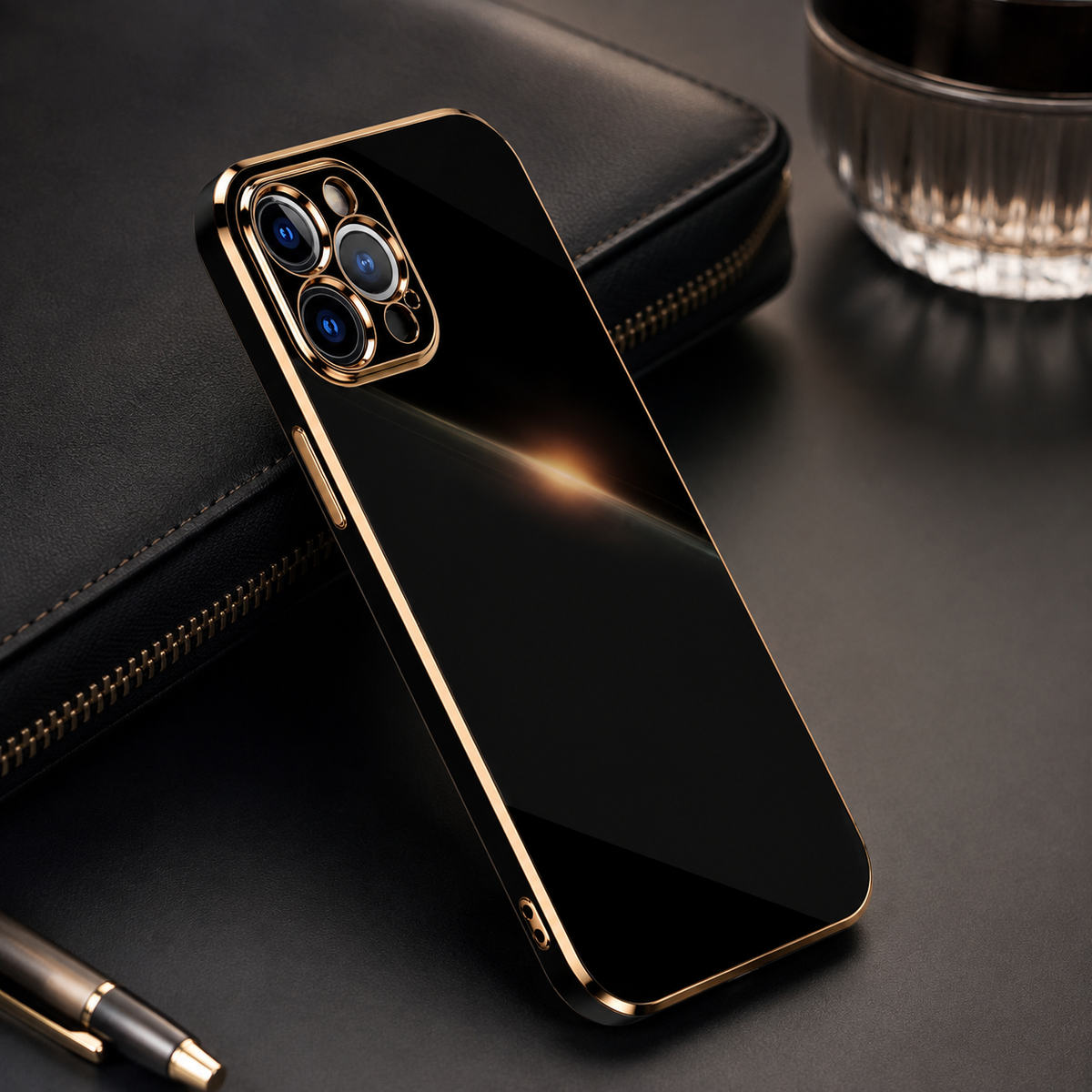 Premium iPhone Case Soft Silicone Slim Protective Cover Plated Edge Shockproof Anti Fingerprint Anti Scratch Solid Color Lightweight Non Slip Matte
