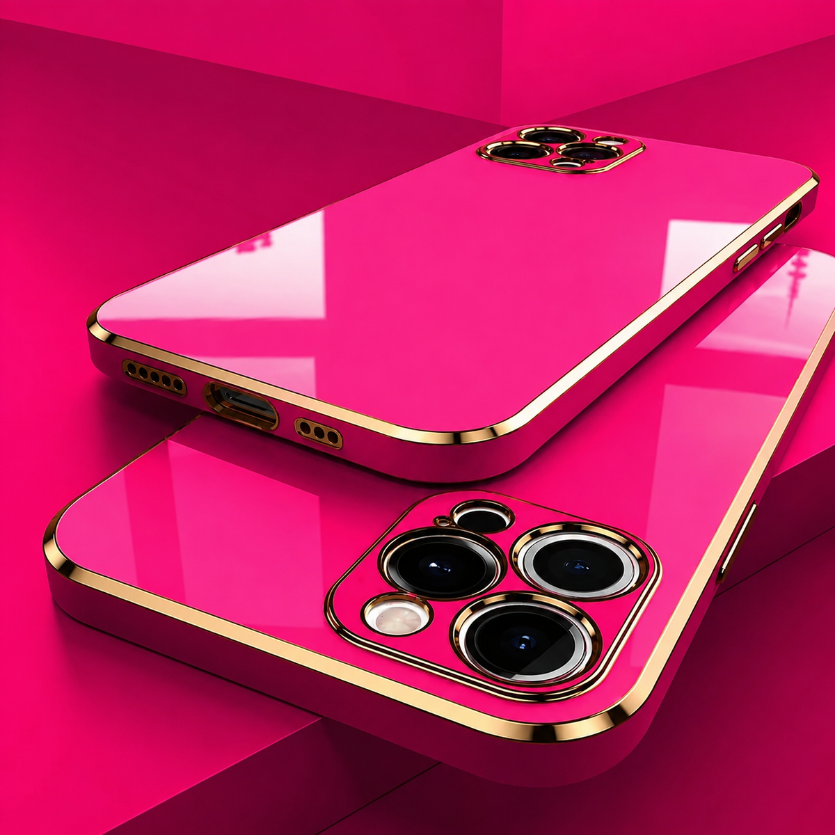 Premium iPhone Case Soft Silicone Slim Protective Cover Plated Edge Shockproof Anti Fingerprint Anti Scratch Solid Color Lightweight Non Slip Matte