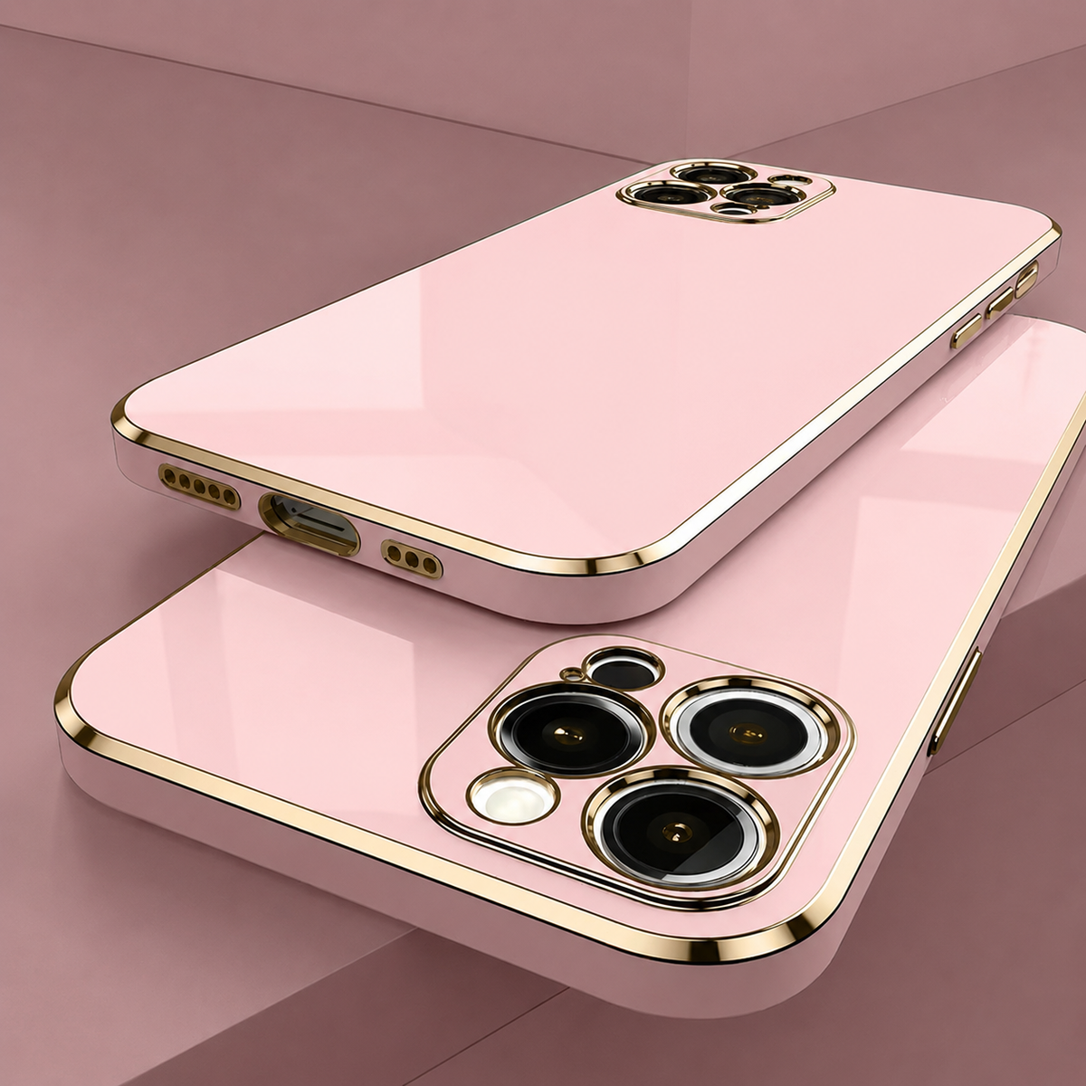 Premium iPhone Case Soft Silicone Slim Protective Cover Plated Edge Shockproof Anti Fingerprint Anti Scratch Solid Color Lightweight Non Slip Matte