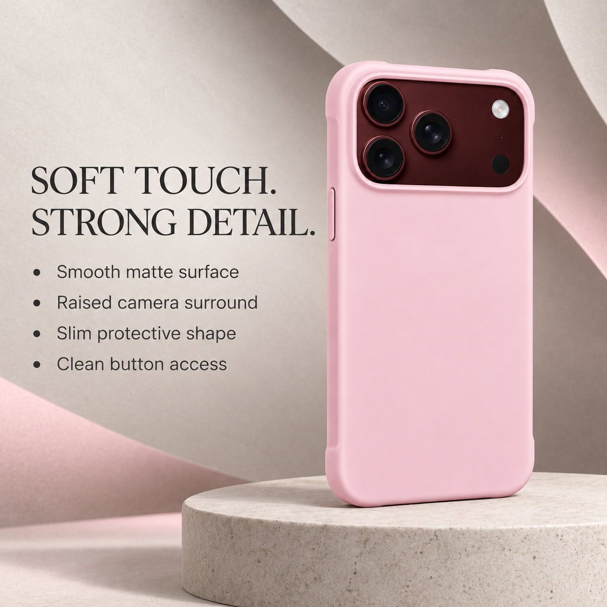 Premium iPhone Case Solid Color Skin Feel Shockproof PC TPU Foldable Tough Anti Fingerprint Wear Resistant Slim Comfortable Grip Protective Cover Case