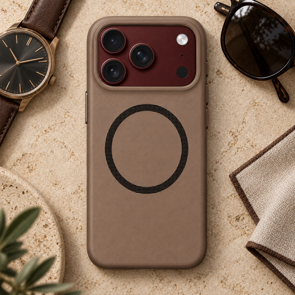 Premium iPhone Case Spring Hinge Armor Magnetic Tempered Glass Shockproof Hard PC Anti Scratch Full Foldable Protective Flip Cover Case Design
