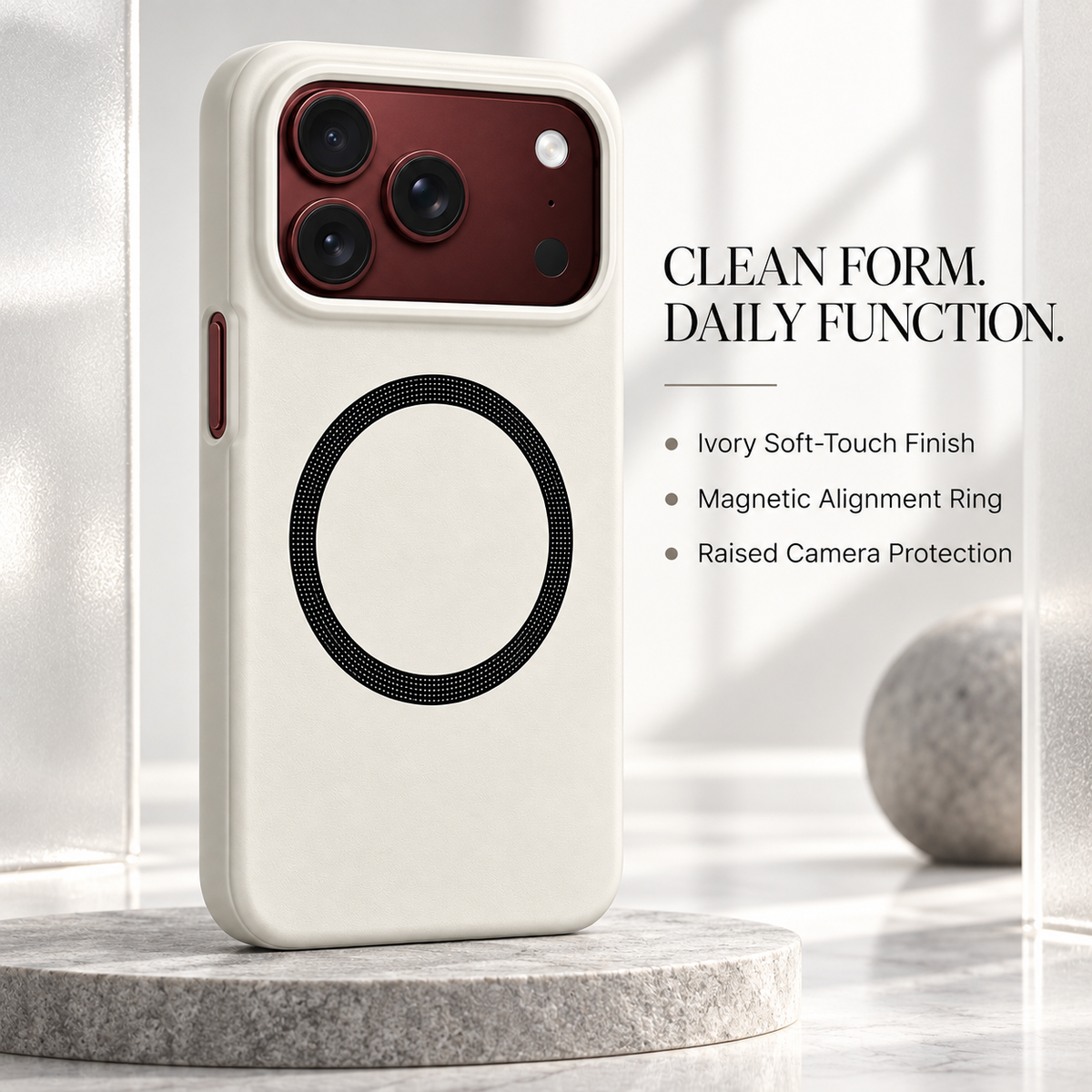 Premium iPhone Case Spring Hinge Armor Magnetic Tempered Glass Shockproof Hard PC Anti Scratch Full Foldable Protective Flip Cover Case Design