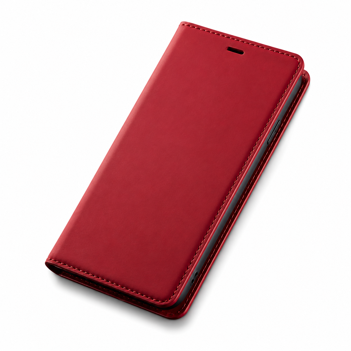 Premium iPhone Case Suede Leather Wallet Flip Cover Card Holder Magnetic Closure Shockproof Full Body Protection Slim Soft Touch Protective Design