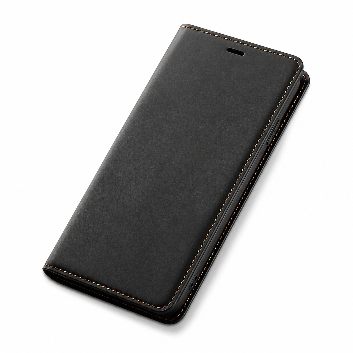 Premium iPhone Case Suede Leather Wallet Flip Cover Card Holder Magnetic Closure Shockproof Full Body Protection Slim Soft Touch Protective Design