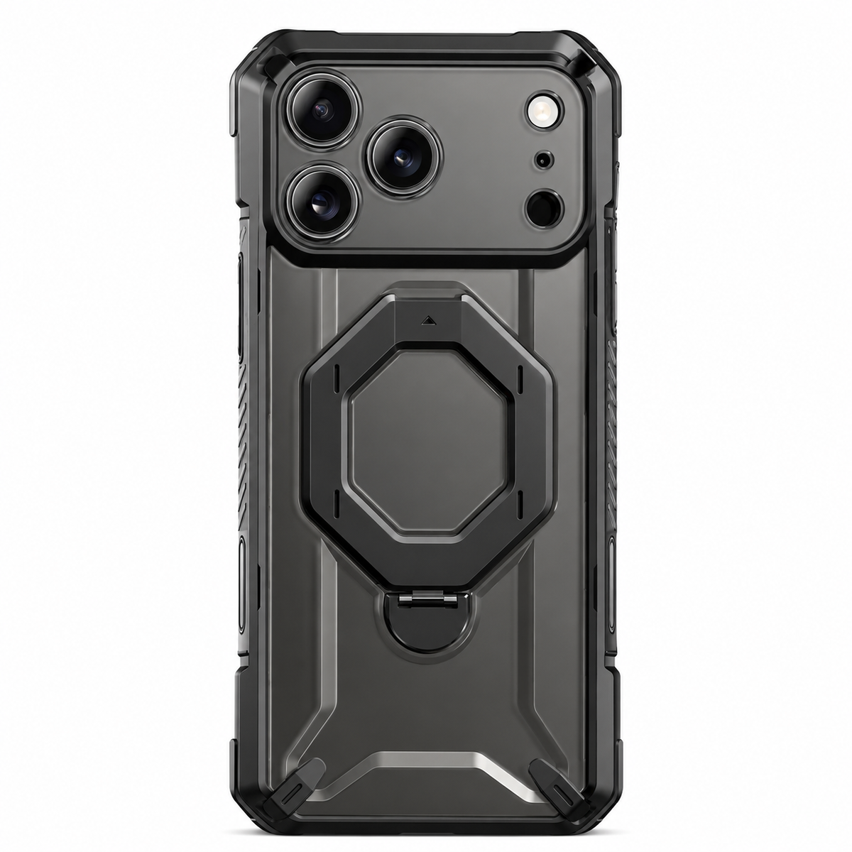 Premium iPhone Case TONGATE 360 Spin Magnetic Ring Stand Screen Protector Camera Control Heavy Duty Shockproof PC Protective Cover Case Design