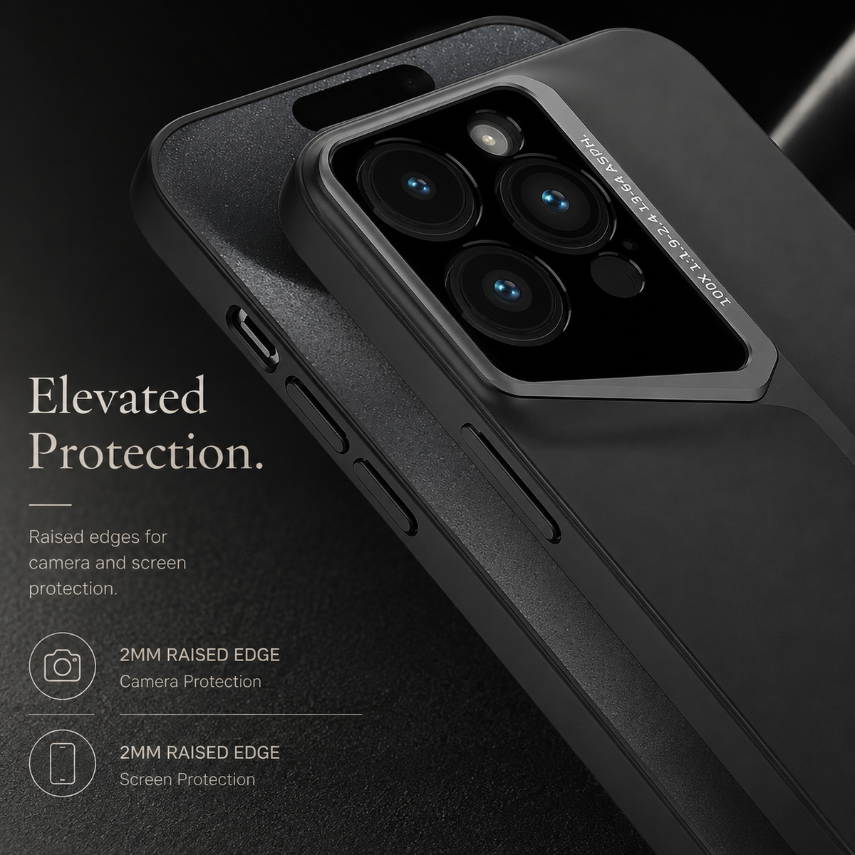 Premium iPhone Case Titanium Style Ultra Thin Shockproof Protective Cover Camera Lens Protection Matte Anti Fingerprint Non Slip Lightweight Slim PC