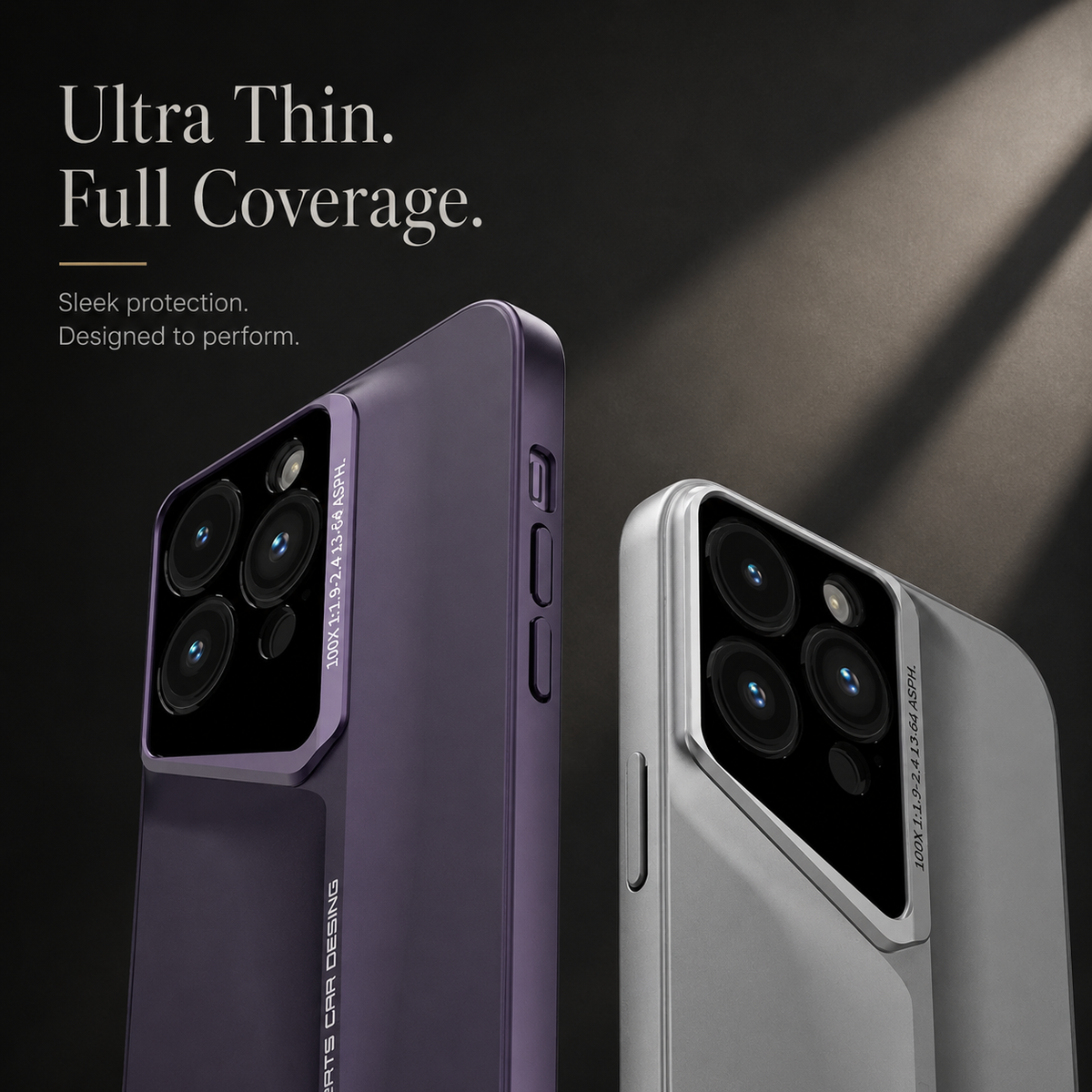 Premium iPhone Case Titanium Style Ultra Thin Shockproof Protective Cover Camera Lens Protection Matte Anti Fingerprint Non Slip Lightweight Slim PC