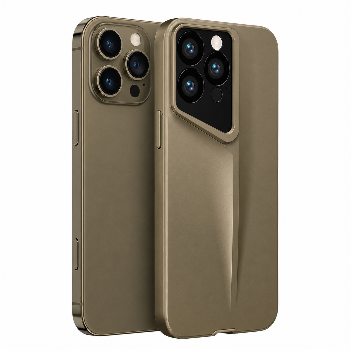 Premium iPhone Case Titanium Style Ultra Thin Shockproof Protective Cover Camera Lens Protection Matte Anti Fingerprint Non Slip Lightweight Slim PC