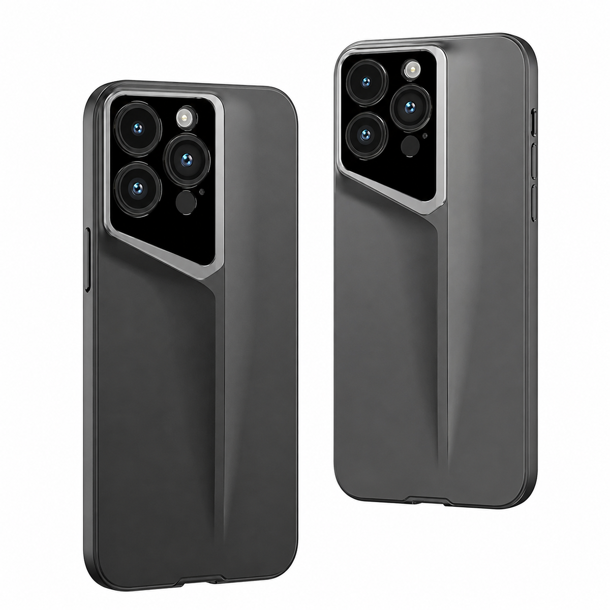 Premium iPhone Case Titanium Style Ultra Thin Shockproof Protective Cover Camera Lens Protection Matte Anti Fingerprint Non Slip Lightweight Slim PC