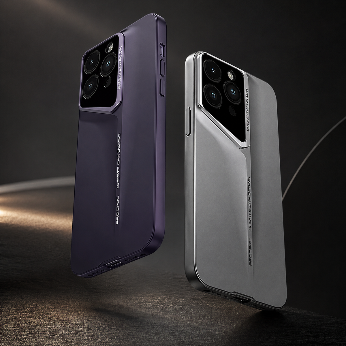 Premium iPhone Case Titanium Style Ultra Thin Shockproof Protective Cover Camera Lens Protection Matte Anti Fingerprint Non Slip Lightweight Slim PC