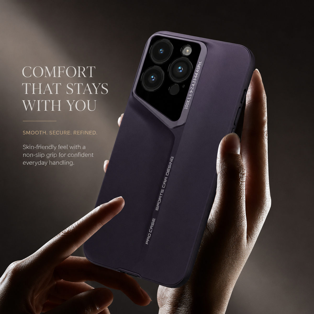 Premium iPhone Case Titanium Style Ultra Thin Shockproof Protective Cover Camera Lens Protection Matte Anti Fingerprint Non Slip Lightweight Slim PC