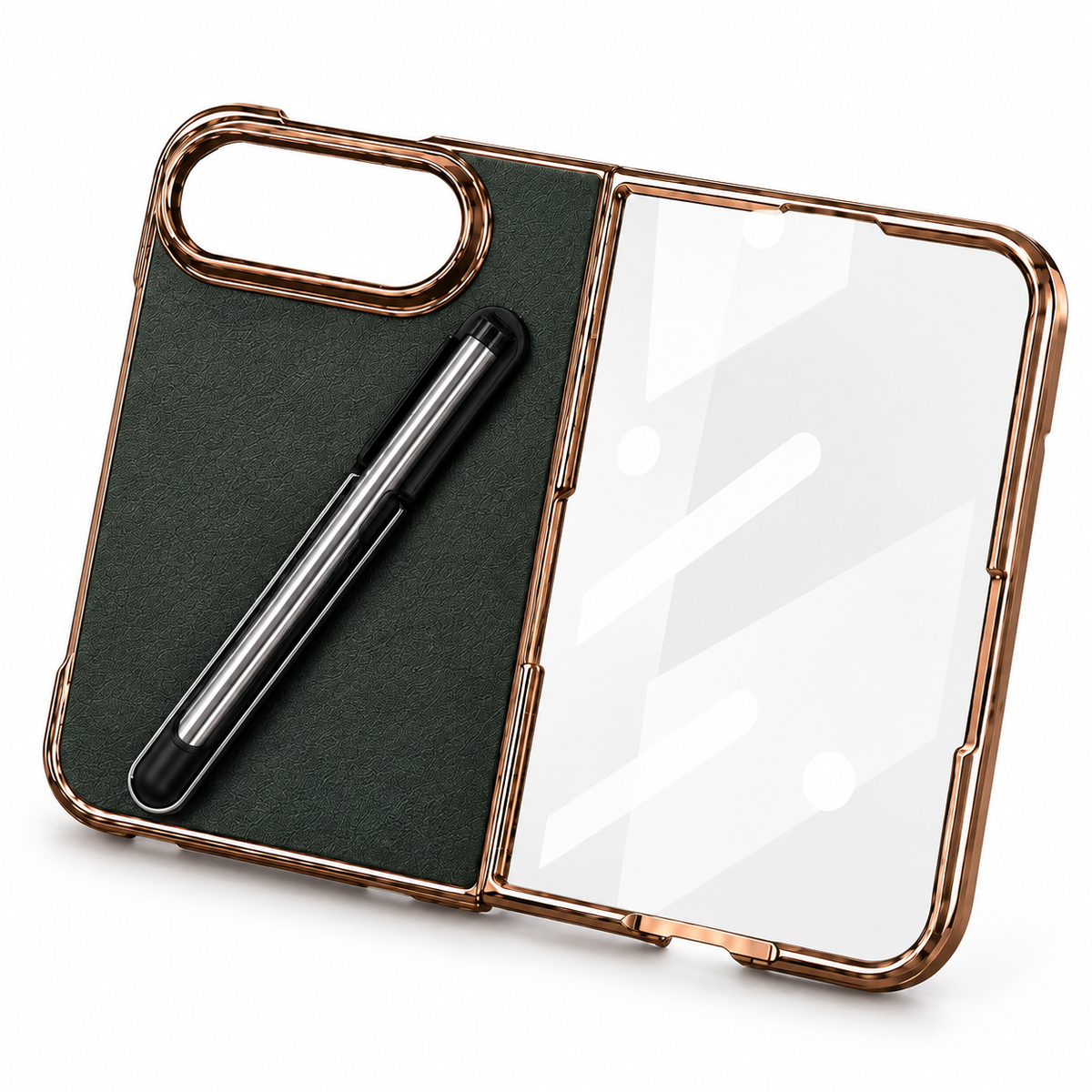 Premium iPhone Case Touch Pen Holder Foldable Bracket Stand Textured PC Business Shockproof Slim Protective Back Shell Cover Case for iPhone Ultra Fold