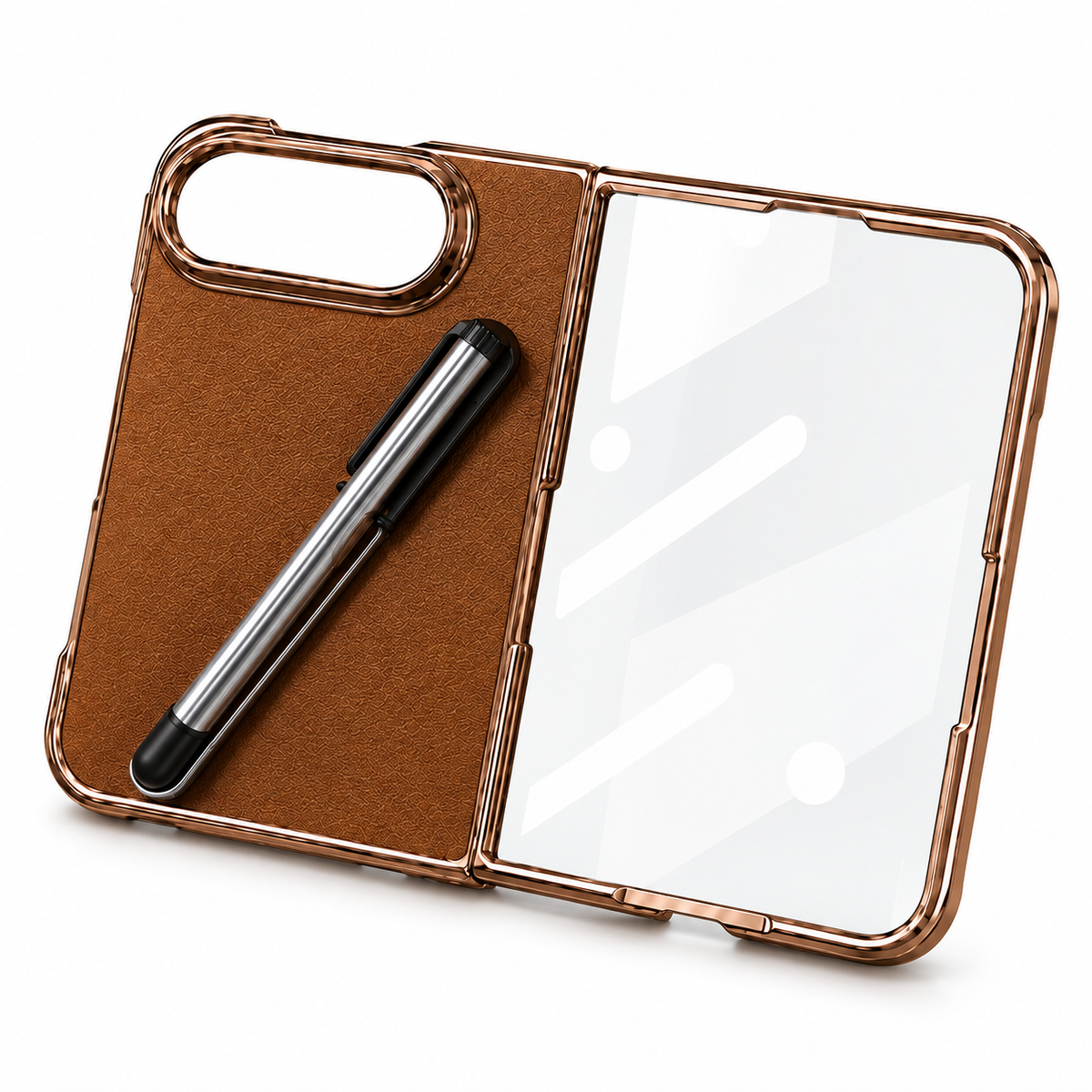 Premium iPhone Case Touch Pen Holder Foldable Bracket Stand Textured PC Business Shockproof Slim Protective Back Shell Cover Case for iPhone Ultra Fold