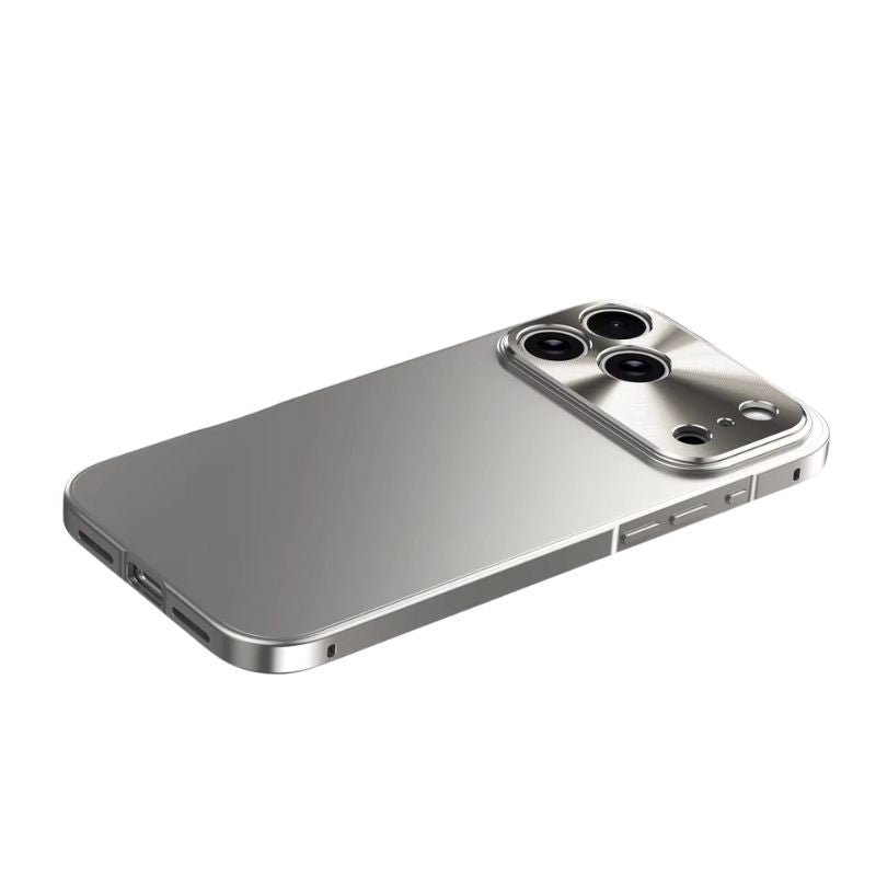 Premium iPhone Case Ultra Thin Aluminum Alloy Frame Shockproof Protective Cover Frosted PC Back Anti Scratch Anti Fingerprint Slim Matte Full Coverage