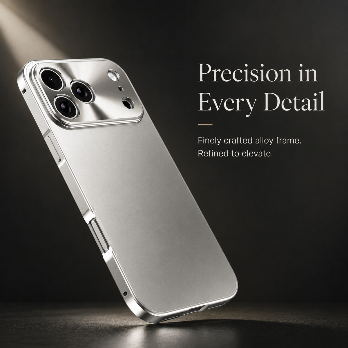 Premium iPhone Case Ultra Thin Aluminum Frame Frosted Matte Back Cover Shockproof Protective Camera Lens Guard Slim Design Full Coverage Anti Fingerprint Description Title