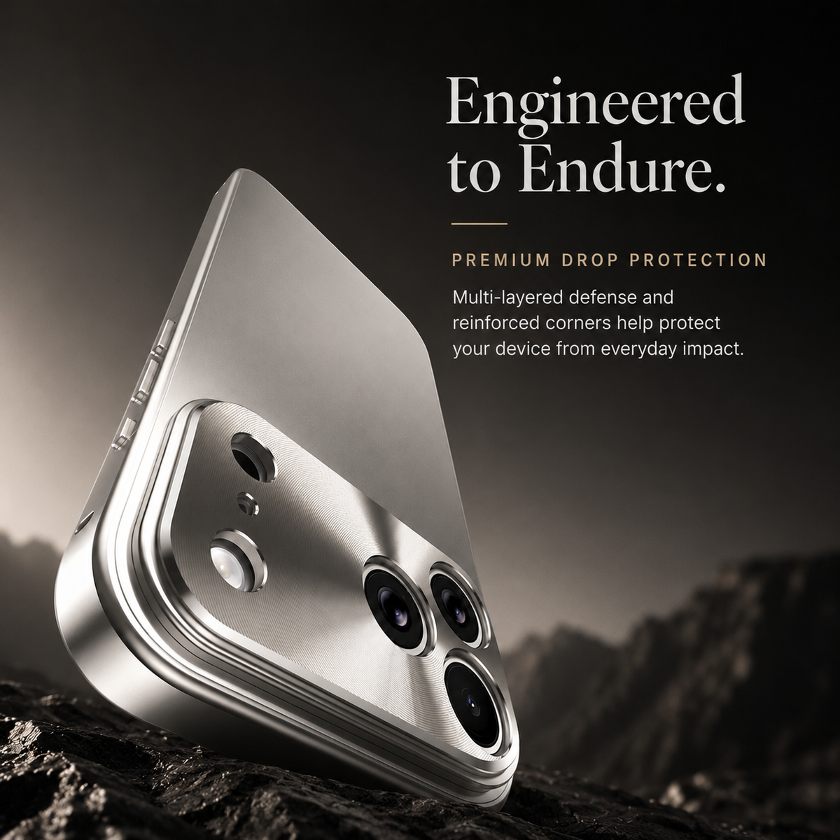 Premium iPhone Case Ultra Thin Aluminum Frame Frosted Matte Back Cover Shockproof Protective Camera Lens Guard Slim Design Full Coverage Anti Fingerprint Description Title