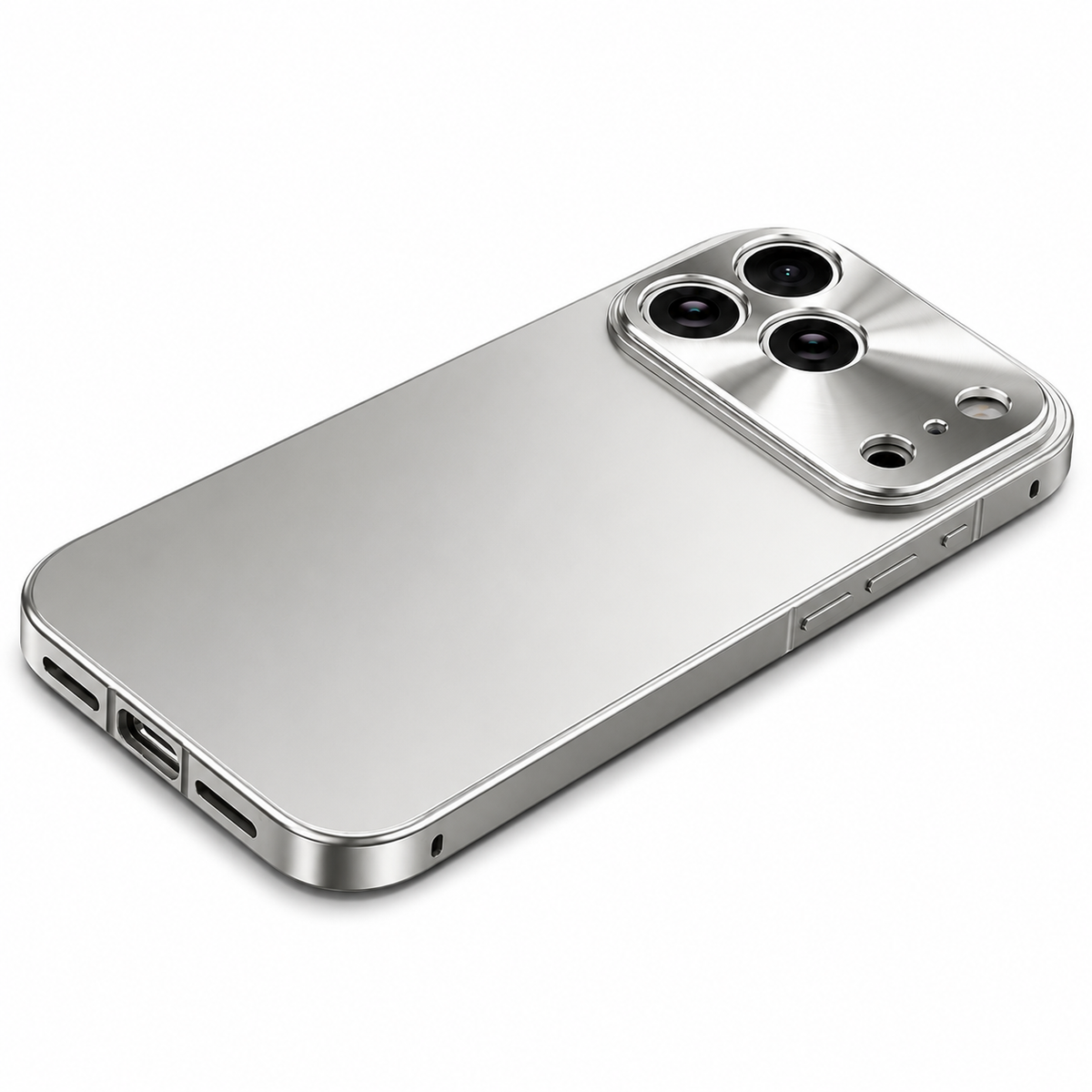 Premium iPhone Case Ultra Thin Aluminum Frame Frosted Matte Back Cover Shockproof Protective Camera Lens Guard Slim Design Full Coverage Anti Fingerprint Description Title