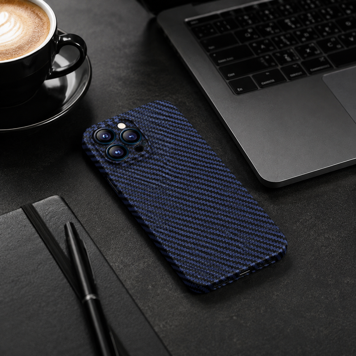Premium iPhone Case Ultra Thin Carbon Fiber Matte Protective Cover 0.2mm PP Back Lightweight Scratch Resistant Slim Minimalist Hard Back Design