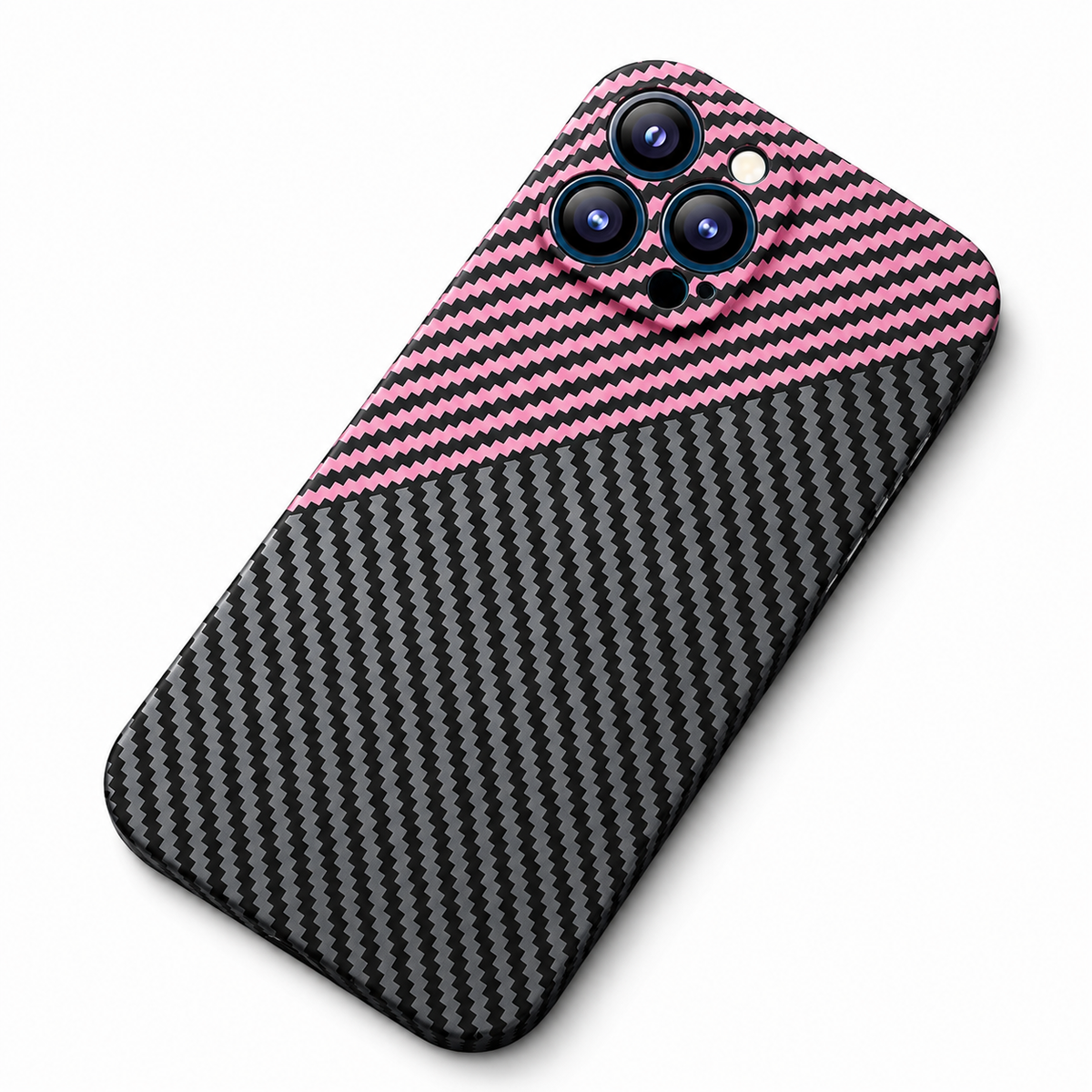 Premium iPhone Case Ultra Thin Carbon Fiber Matte Protective Cover 0.2mm PP Back Lightweight Scratch Resistant Slim Minimalist Hard Back Design