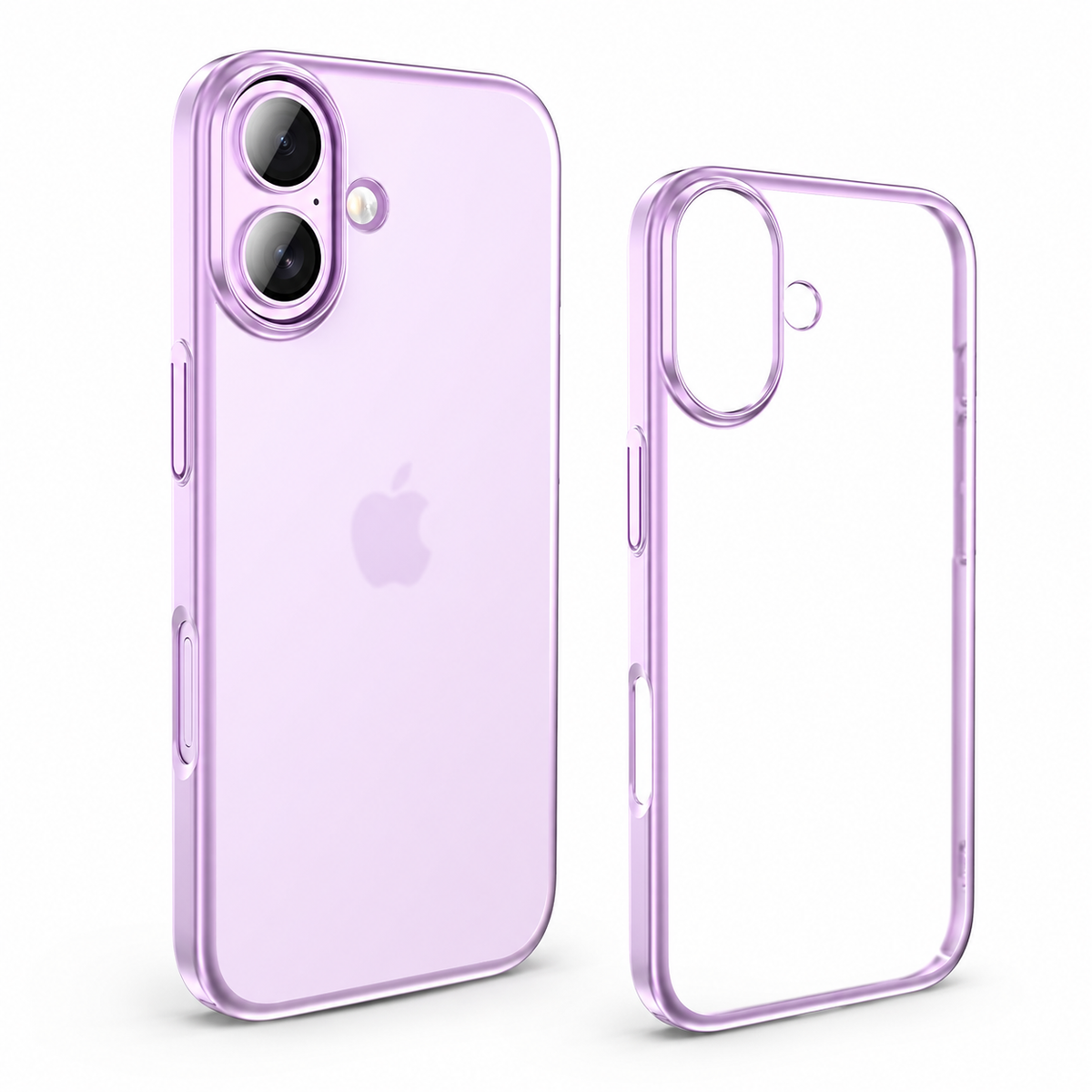 Premium iPhone Case Ultra Thin Frosted Translucent Shockproof PC TPU Electroplating Anti Scratch Anti Fingerprint Non Slip Lightweight Protective Cover