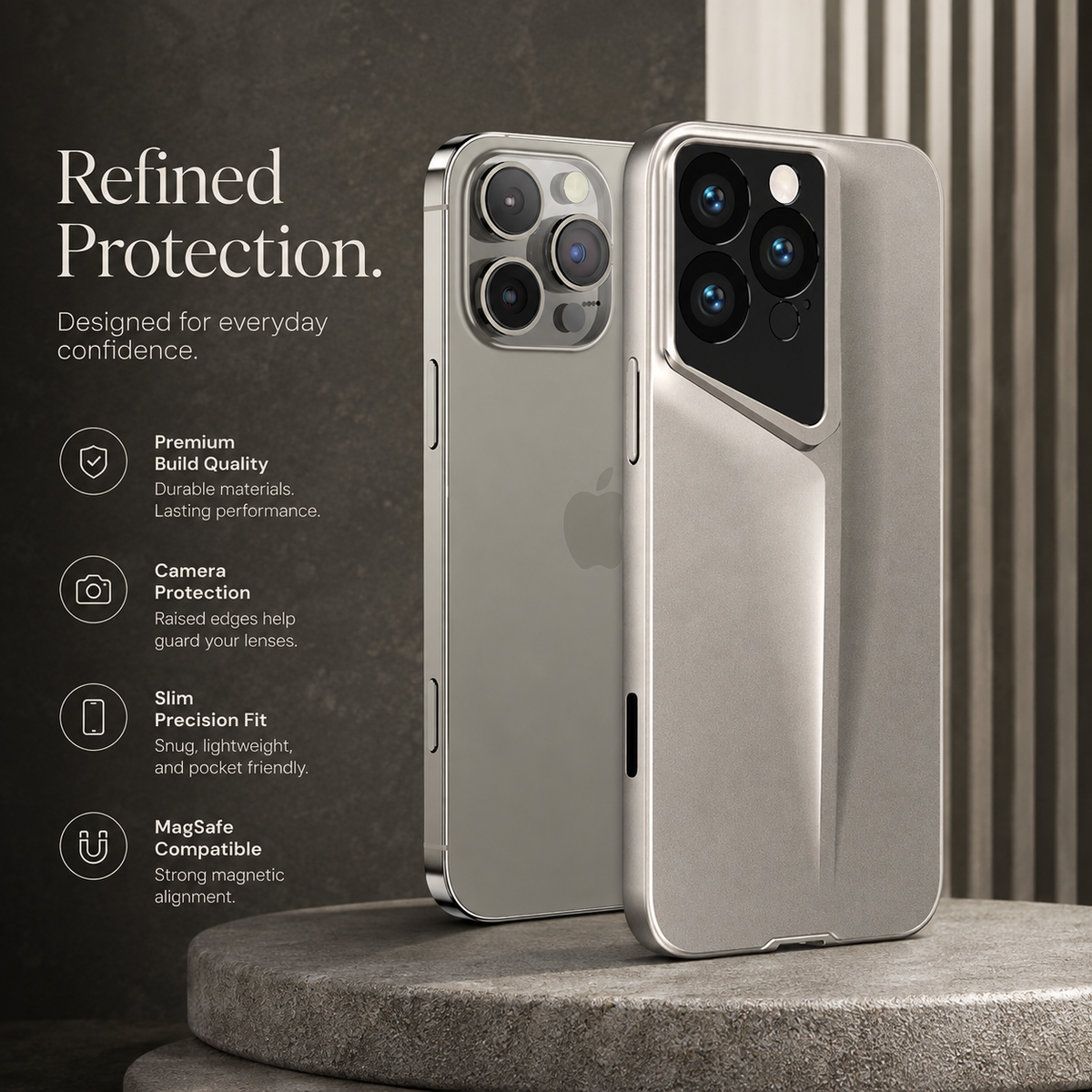 Premium iPhone Case Ultra Thin Matte Hard PC Shockproof Protective Cover Camera Lens Protection Anti Fingerprint Anti Scratch Non Slip Frosted Slim