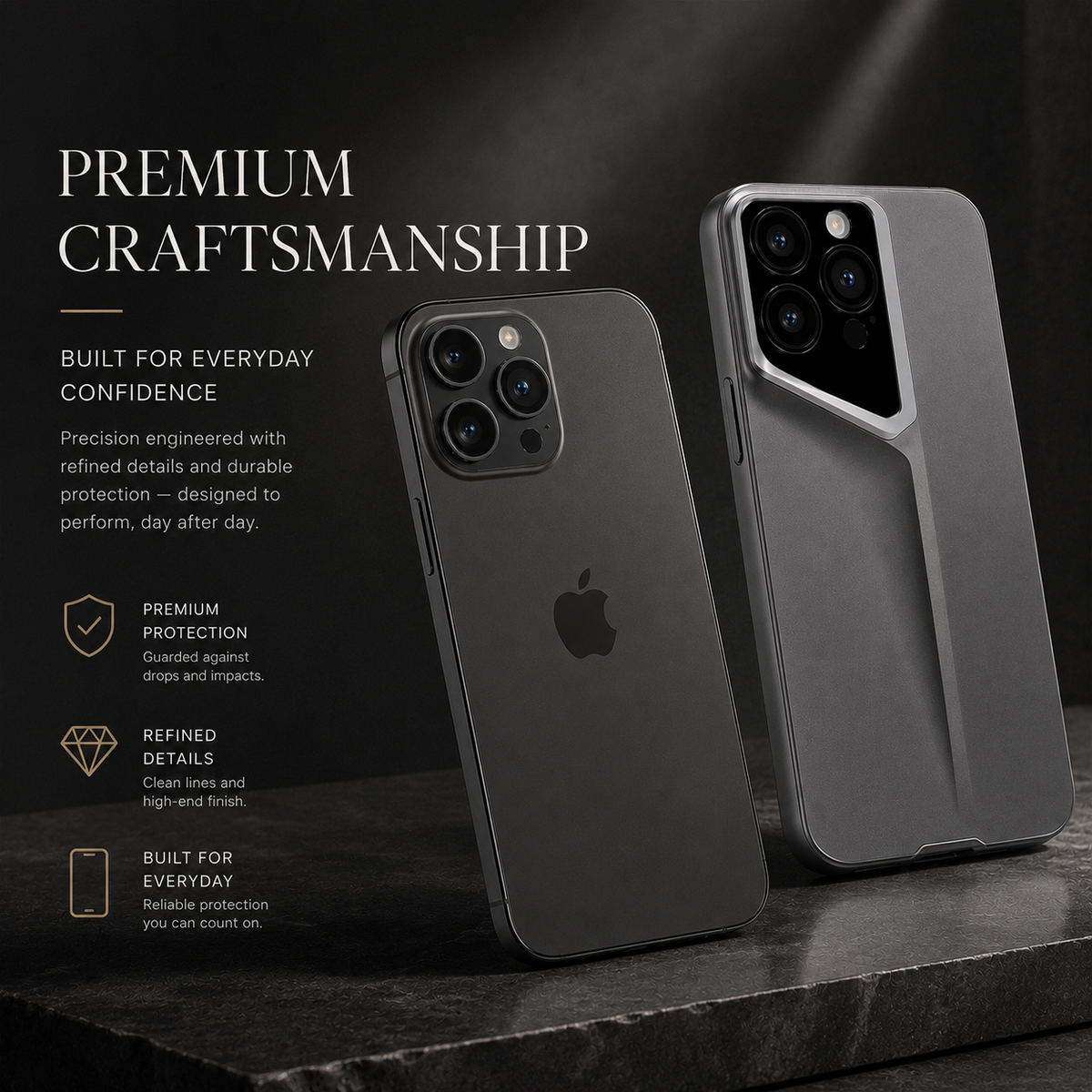 Premium iPhone Case Ultra Thin Matte Hard PC Shockproof Protective Cover Camera Lens Protection Anti Fingerprint Anti Scratch Non Slip Frosted Slim