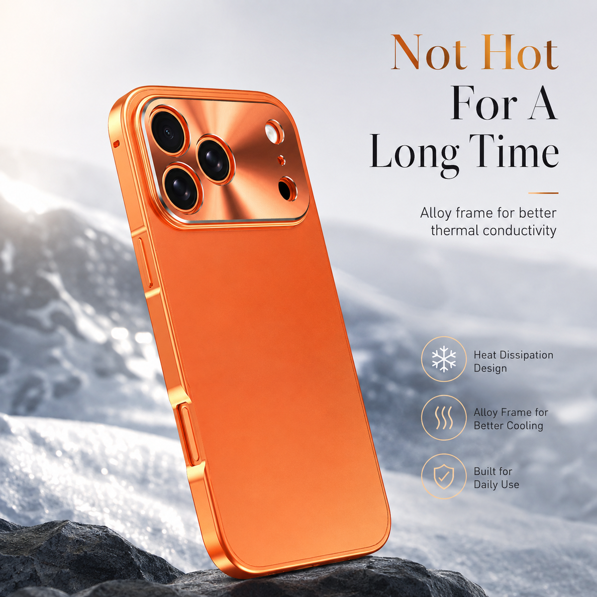 Premium iPhone Case Ultra Thin Protective Cover Aluminum Alloy Frame Frosted Matte Backplate Shockproof Camera Lens Guard Slim Lightweight Design